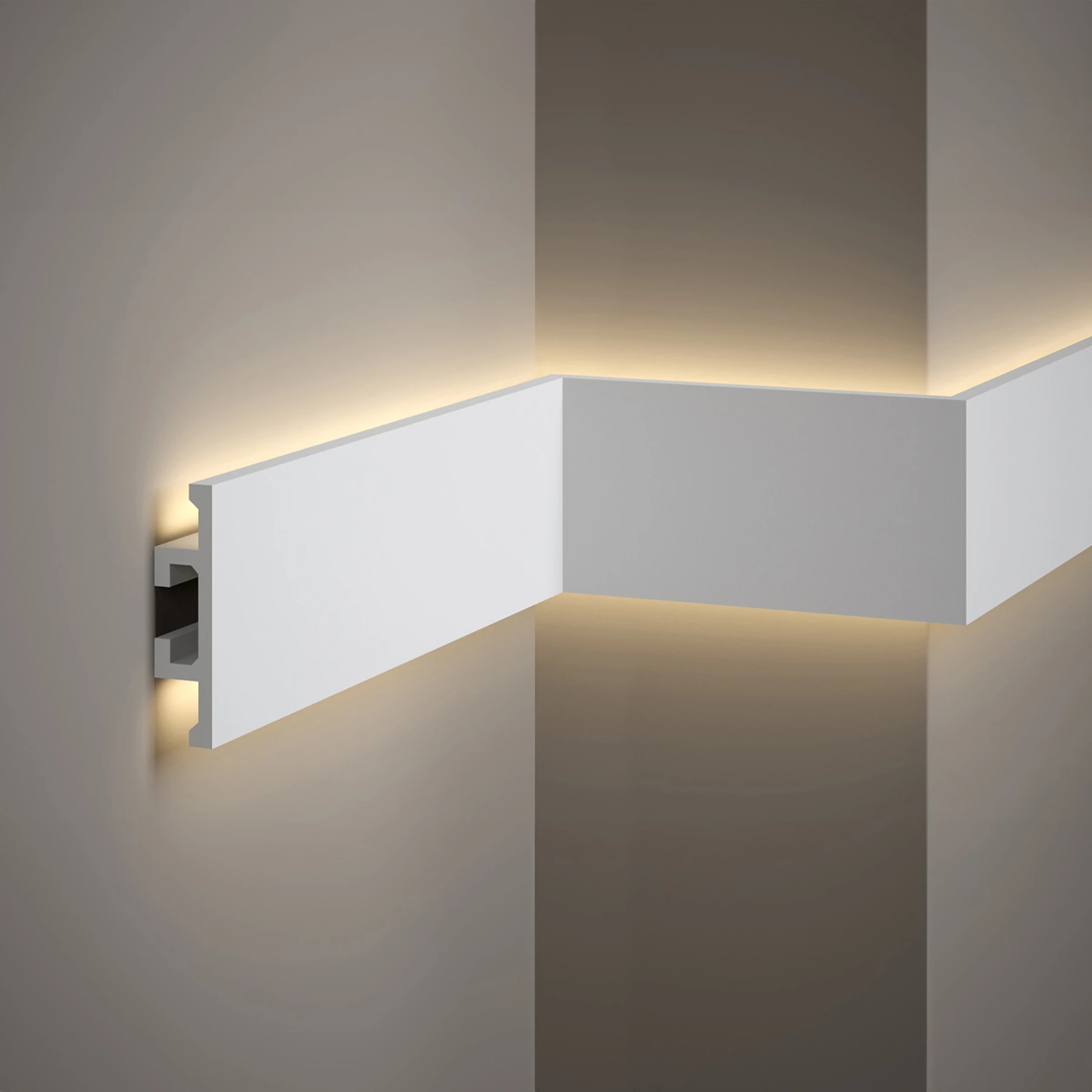 Mardom Decor, LED Stuckleiste, Wandleiste, up / down, 2,5 x 10 x 200cm