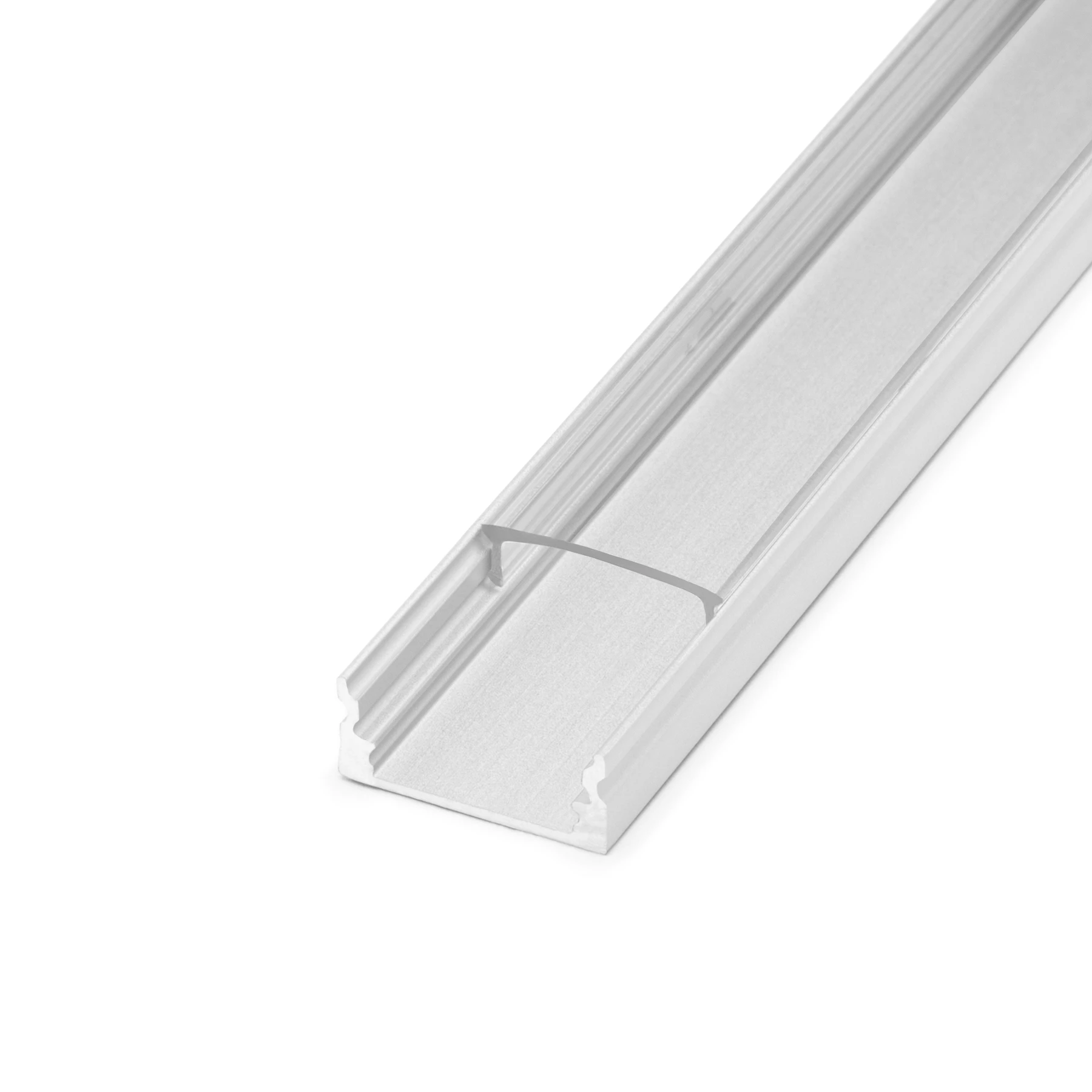 transparente Abdeckung für LED Aufputzprofil - slim, CC-32, CC-32-BLK, CC-32-WHT - 100cm Länge