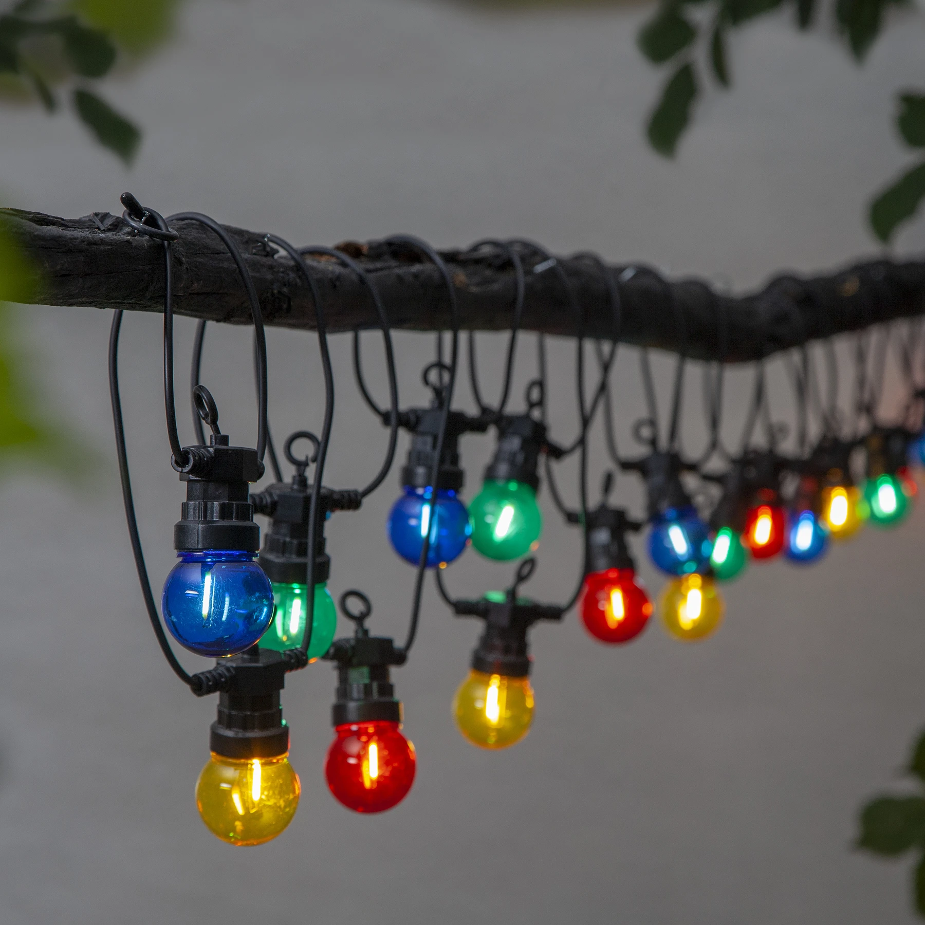 Circus Small - Lichterkette für außen - 8,55 m - 20 LEDs - Netzbetrieb - Mehrfarbig