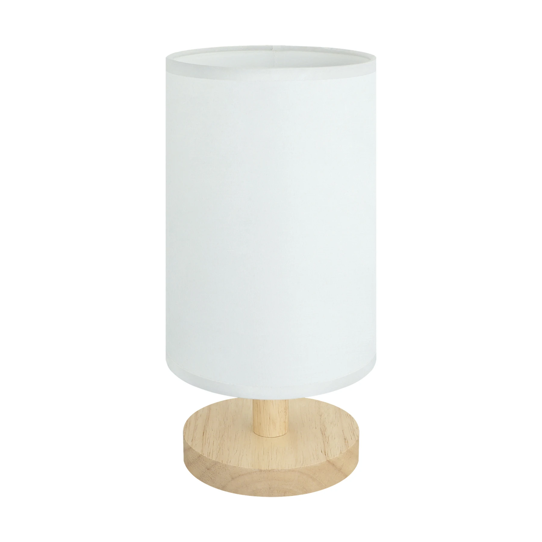 Nachttischleuchte in kiefer/beige - Lichtfarbe: individuell wählbar