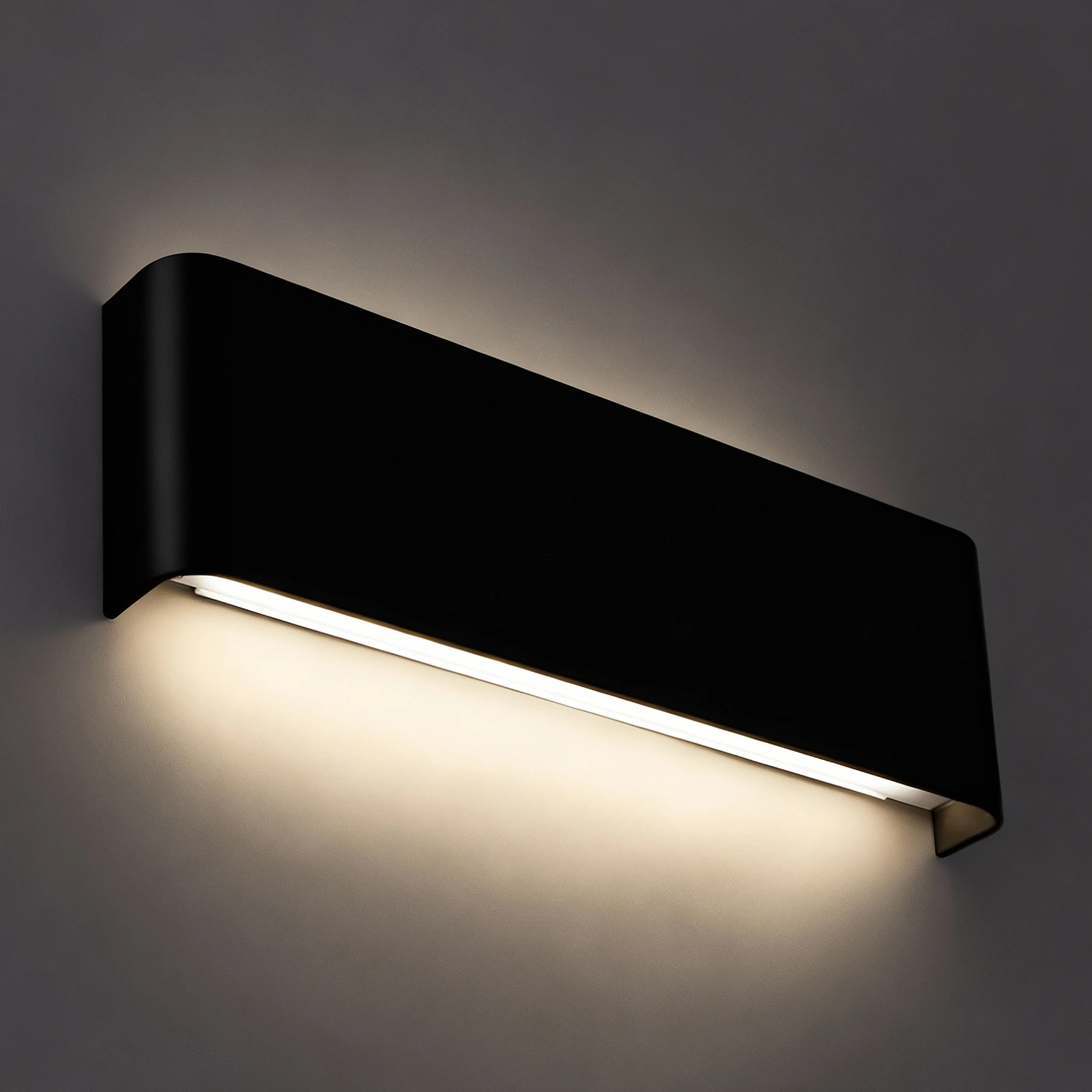 Wandleuchte indoor in schwarz - 2 x 5 W - Lichtfarbe: neutralweiß