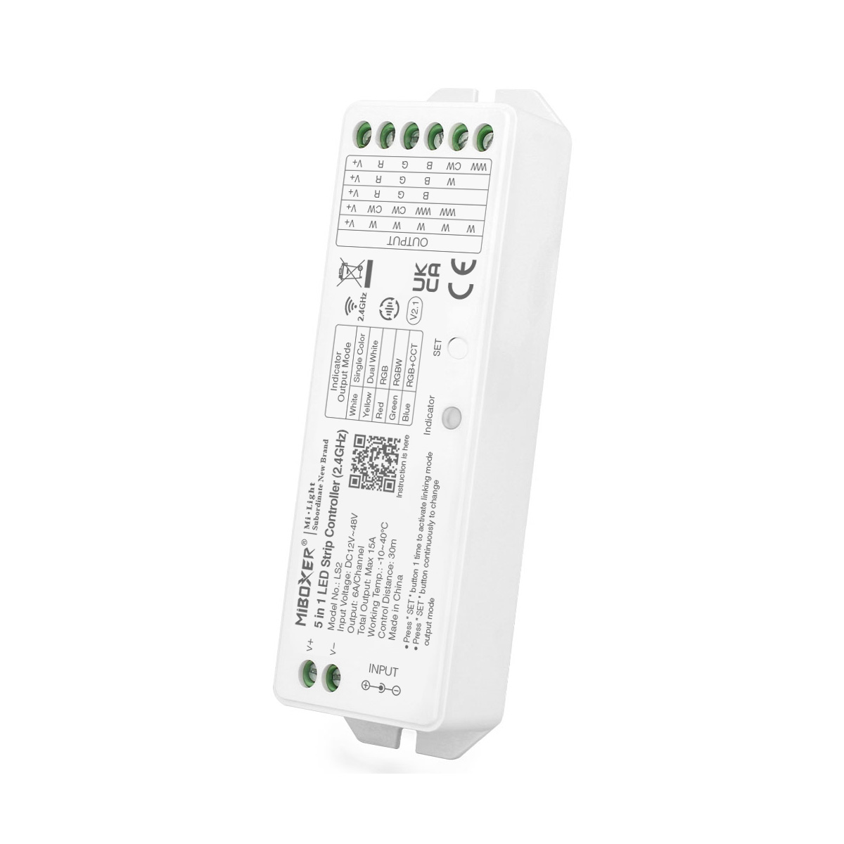 LED Funk Controller - 12V bis 48V - 1 bis 5 Kanal - RGB+CCT Steuerung