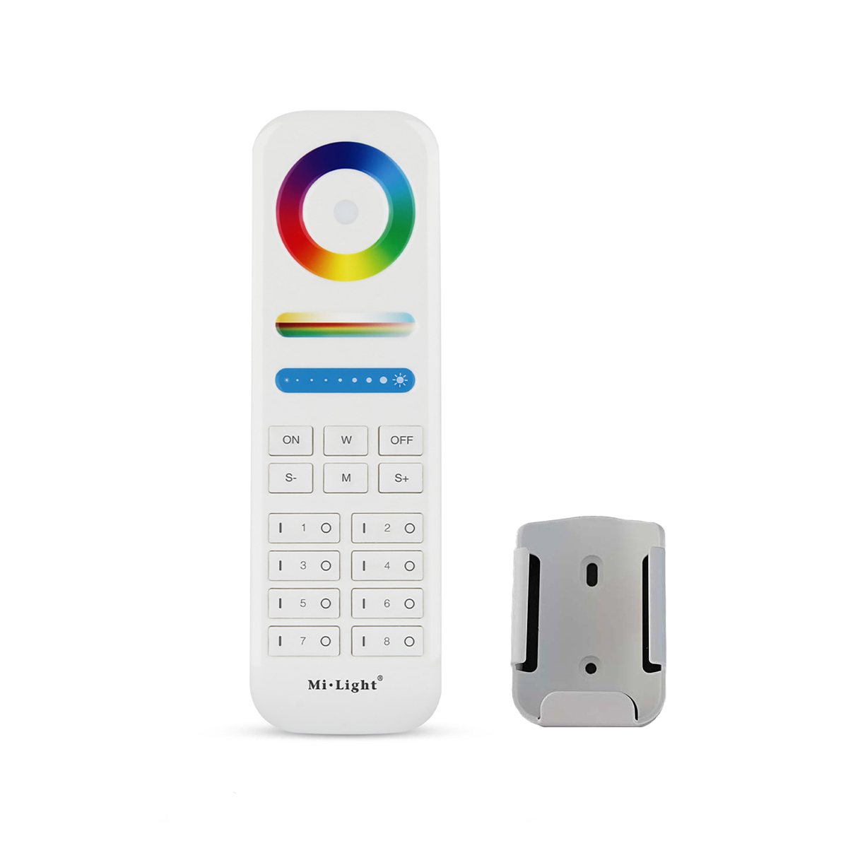 LED Funkfernbedienung - 8 Zonen - 5 Kanal - 2,4 GHz - Weiß