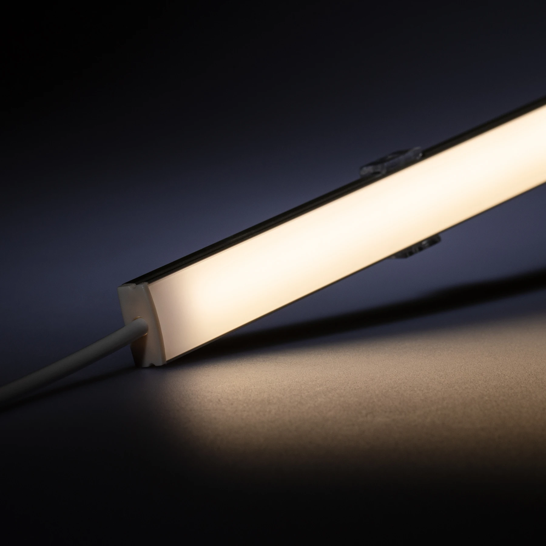 12V Küchen Unterbau LED Leisten Set, inklusive Netzteil und Dimmer - COB - neutralweiß - diffus