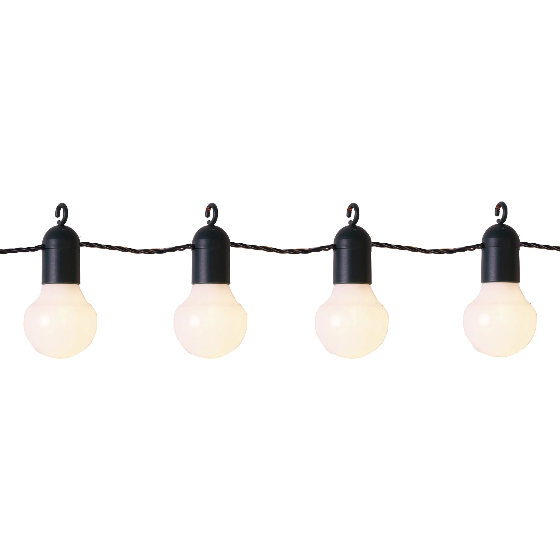 Hooky - Lichterkette für außen - 5,7 m - 20 LEDs - Netzbetrieb - Gelb
