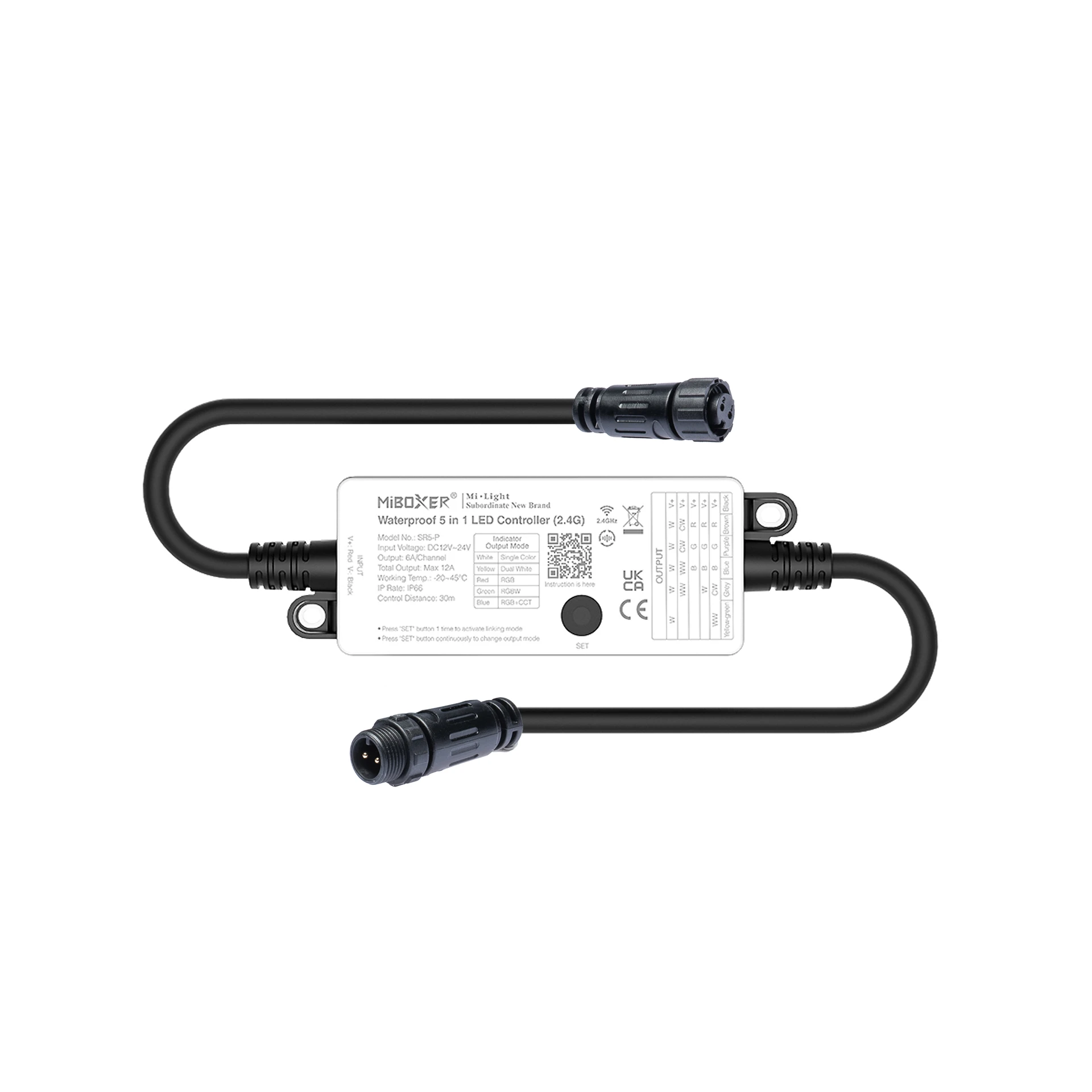 Plug & Play LED Funk Controller Set - 1 Zone - 1 Kanal - Fernbedienung (2,4 GHz) - IP66 wasserfest