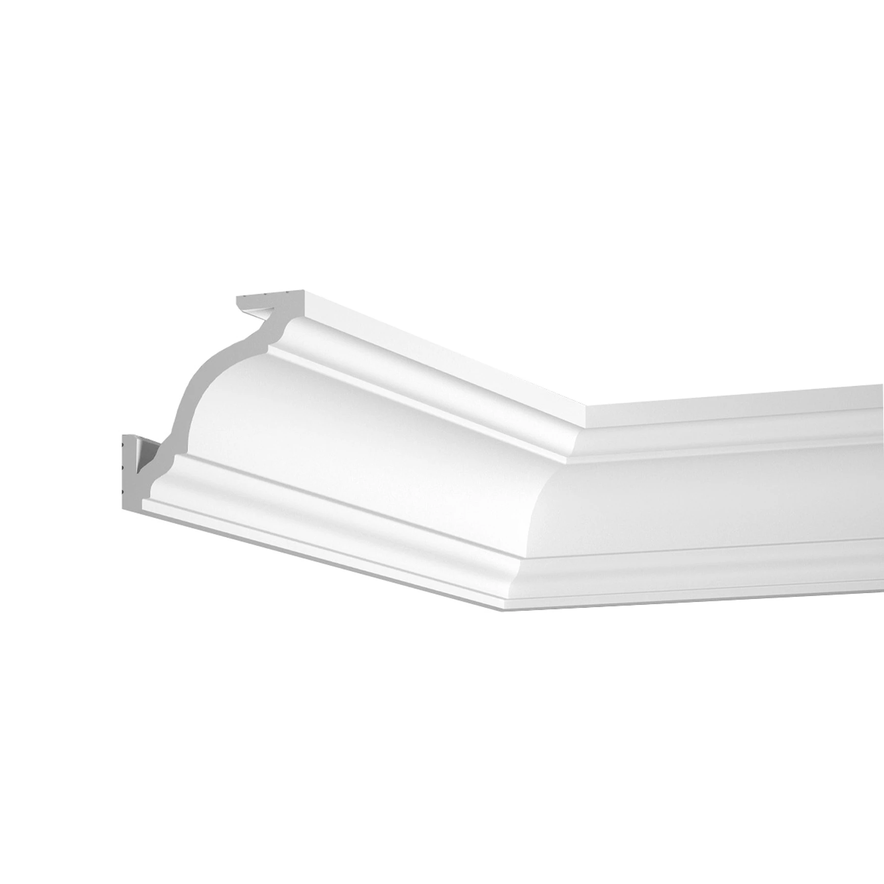 LED Stuckleiste - Gardinenleiste - 8,1 x 8,1 x 200cm
