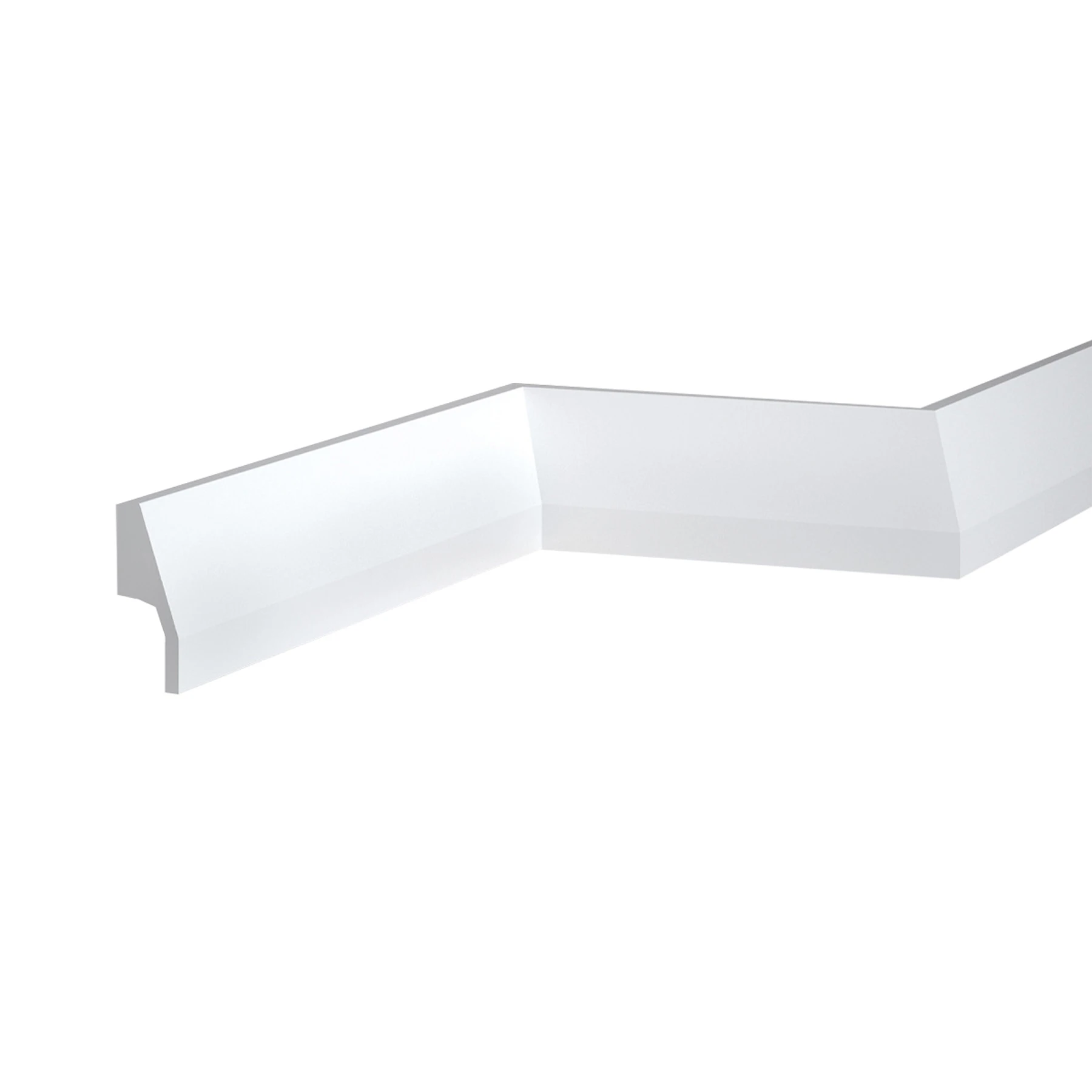 LED Stuckleiste - Sockelleiste - indirekt - 2,7 x 7 x 200cm