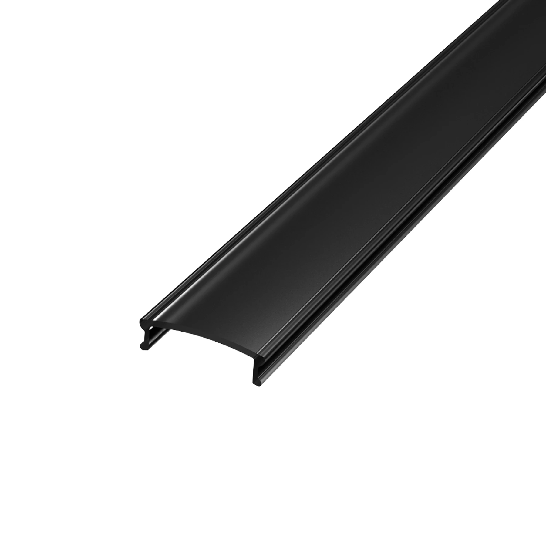 schwarze Abdeckung für LED Eckprofil - 90°, CC-35-BLK - 100cm Länge