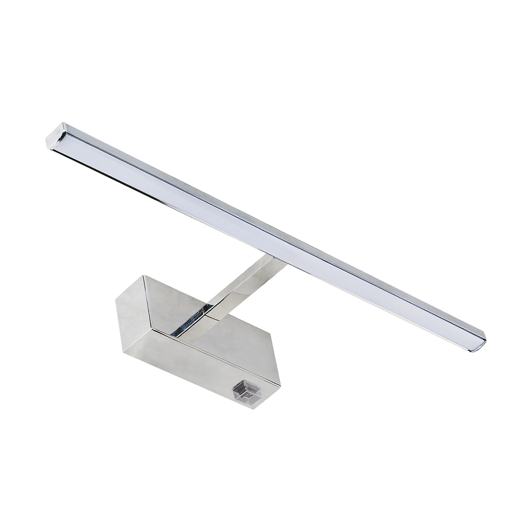 230V LED - Spiegelleuchte in  Chrom - Lichtfarbe: Neutralweiß - 8W - 40,5cm