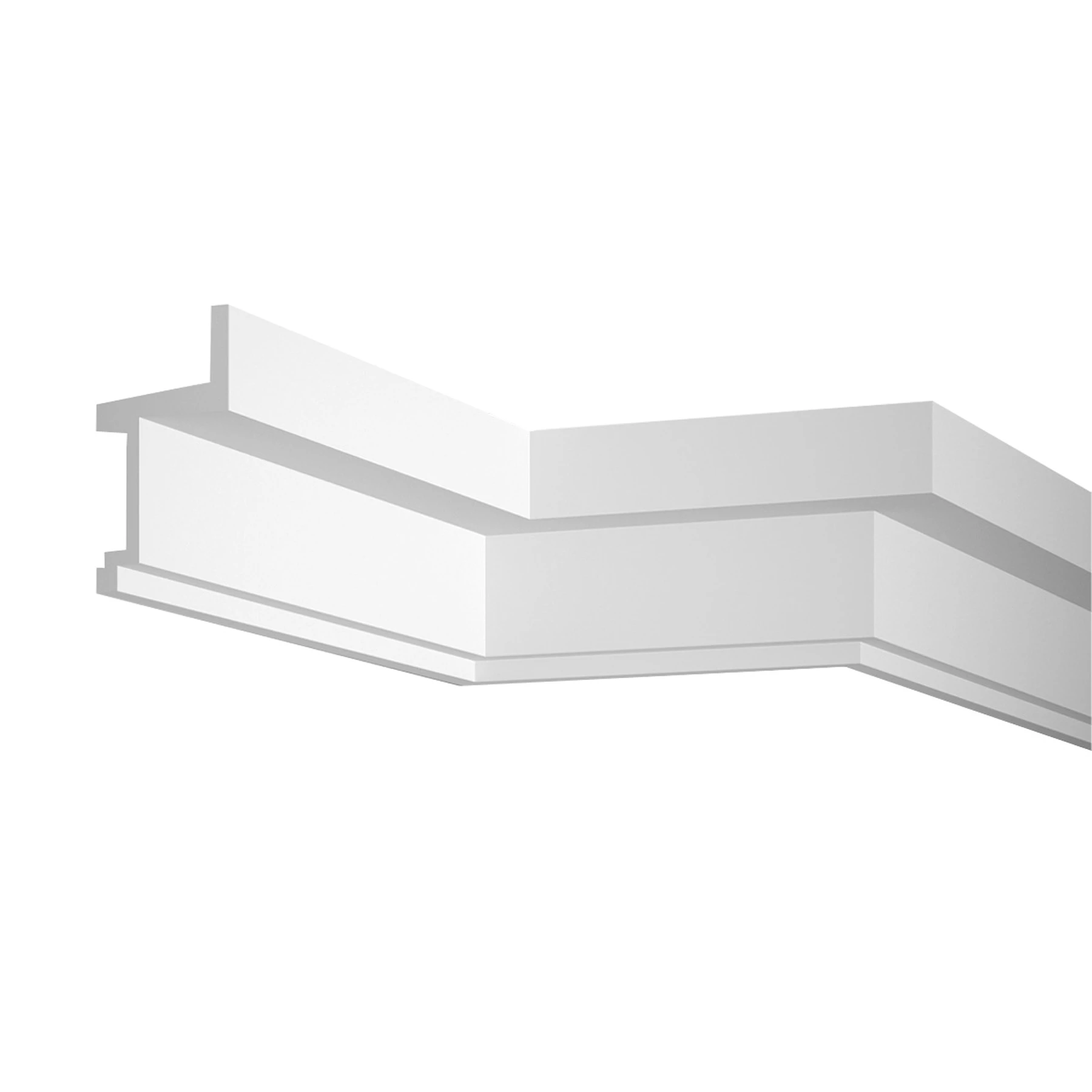 LED Stuckleiste - moderne Deckenleiste - 6 x 11 x 200cm