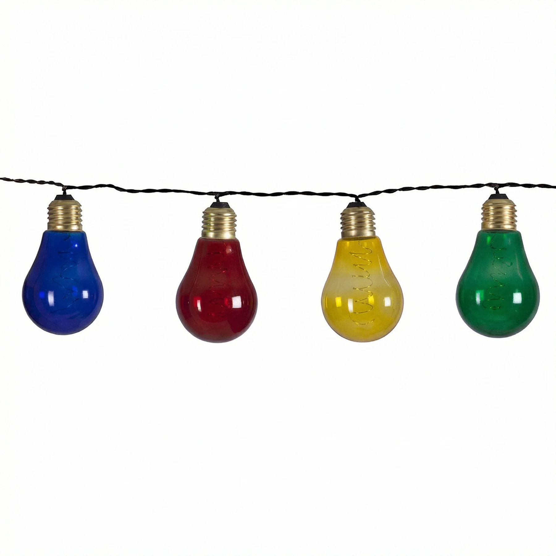 Glow - Deko Lichterkette für innen - 3,6 m - 10 LEDs - Netzbetrieb - Mehrfarbig