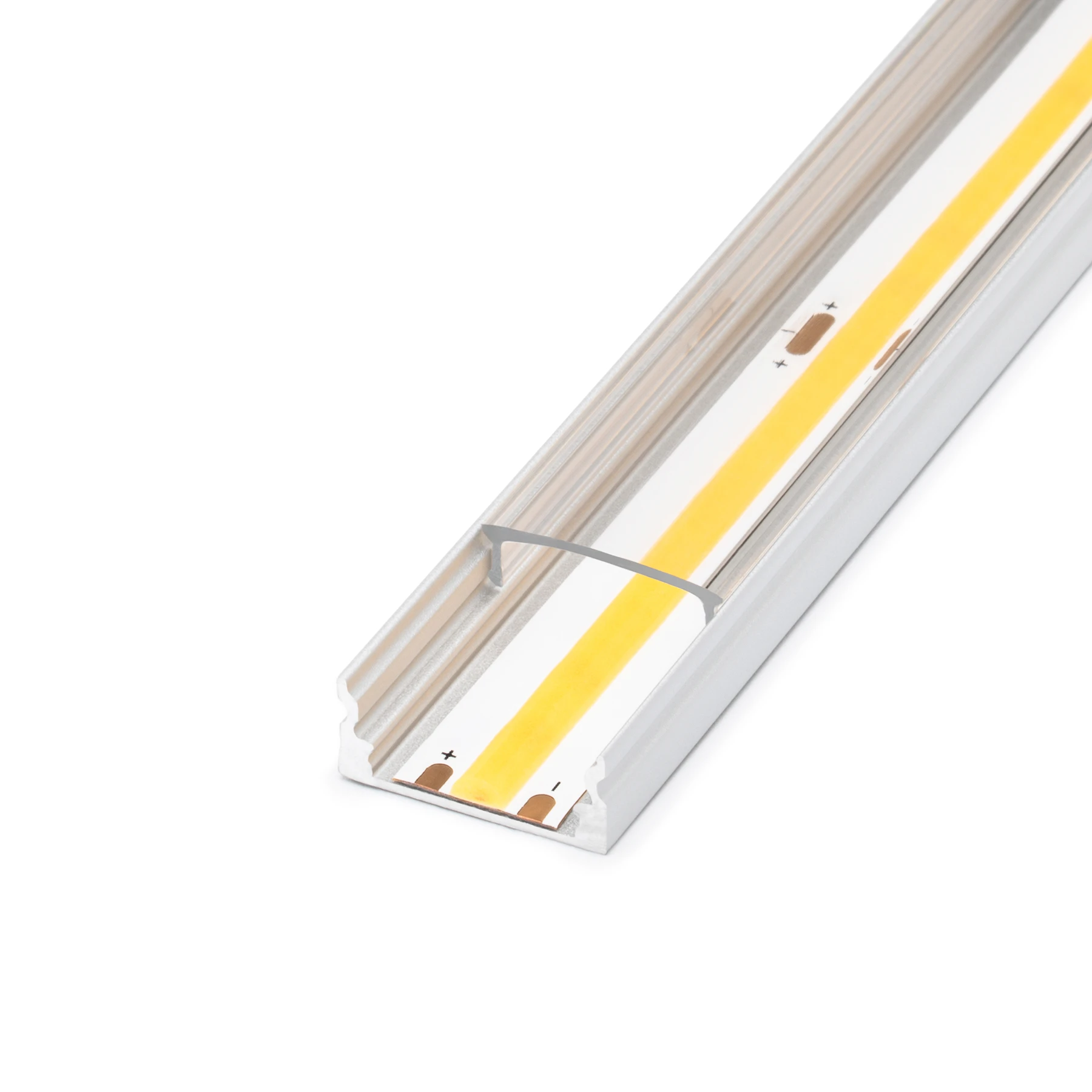transparente Abdeckung für LED Aufputzprofil - slim, CC-32, CC-32-BLK, CC-32-WHT - 100cm Länge