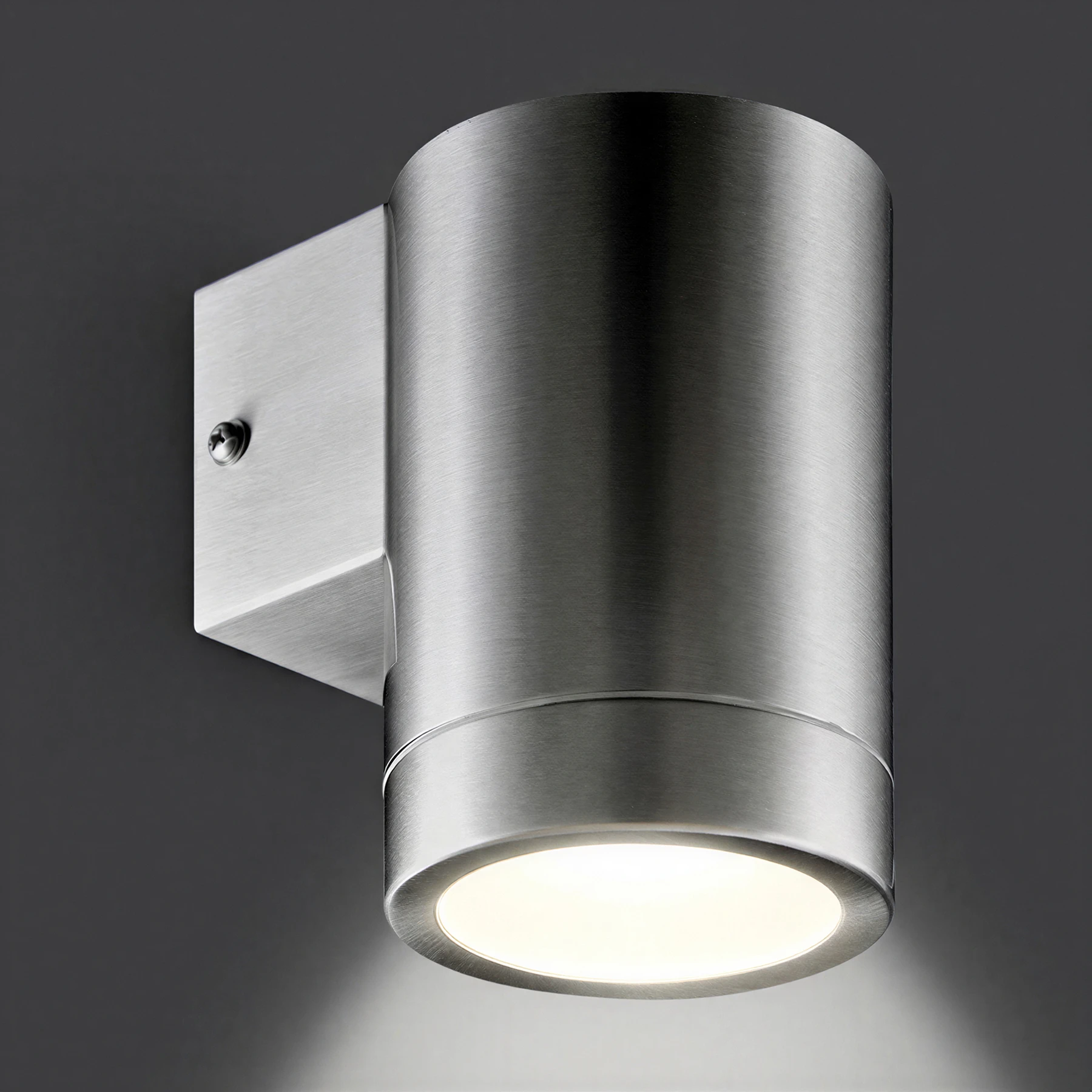 ASTER - Wandleuchte outdoor in mattchrom - Lichtfarbe: individuell wählbar