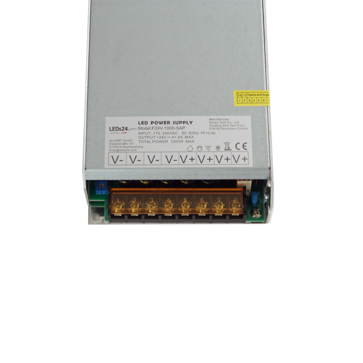 24V DC - Einbaunetzteil stabilisiert - 41,6A - 1000 Watt