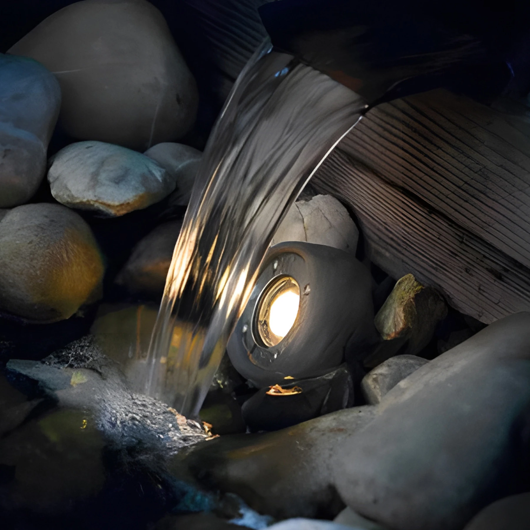 12V Unterwasserleuchte - 2,6W - Lichtfarbe: warmweiß - IP68