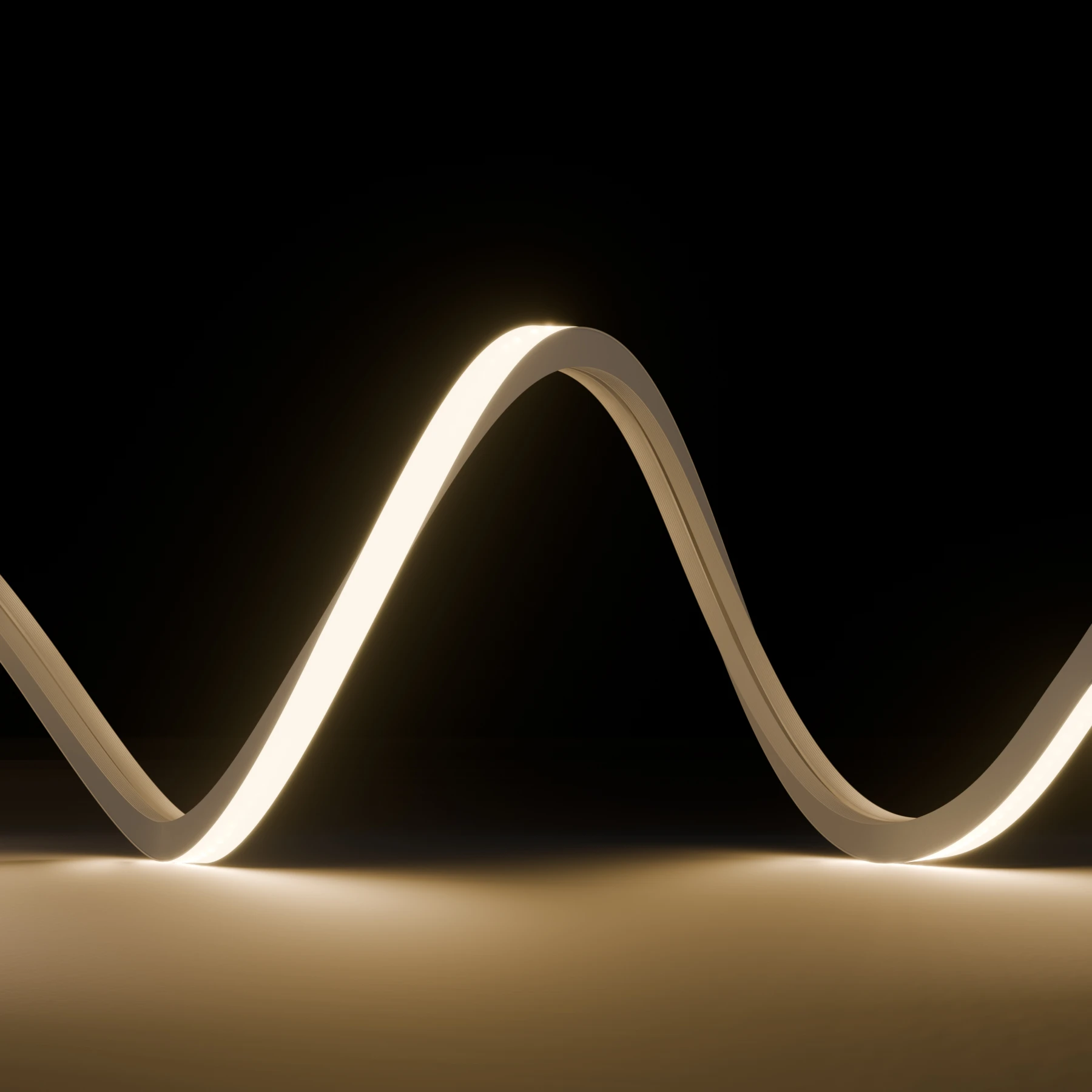 24V LED Lichtschlauch - 3D-Flex - neutralweiß - diffus - Neon-Effekt - IP67 - 10x10mm - 410cm - 927 LEDs - 32,8 Watt - 1968 Lumen - 300cm Eingangskabel mit offenen Enden