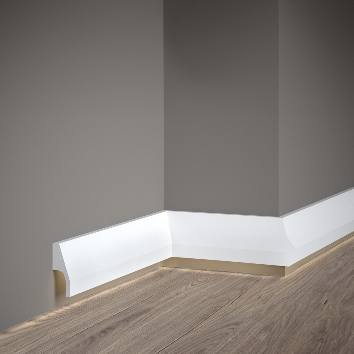 Mardom Decor, LED Stuckleiste, Sockelleiste, indirekt, 2,7 x 7 x 200cm