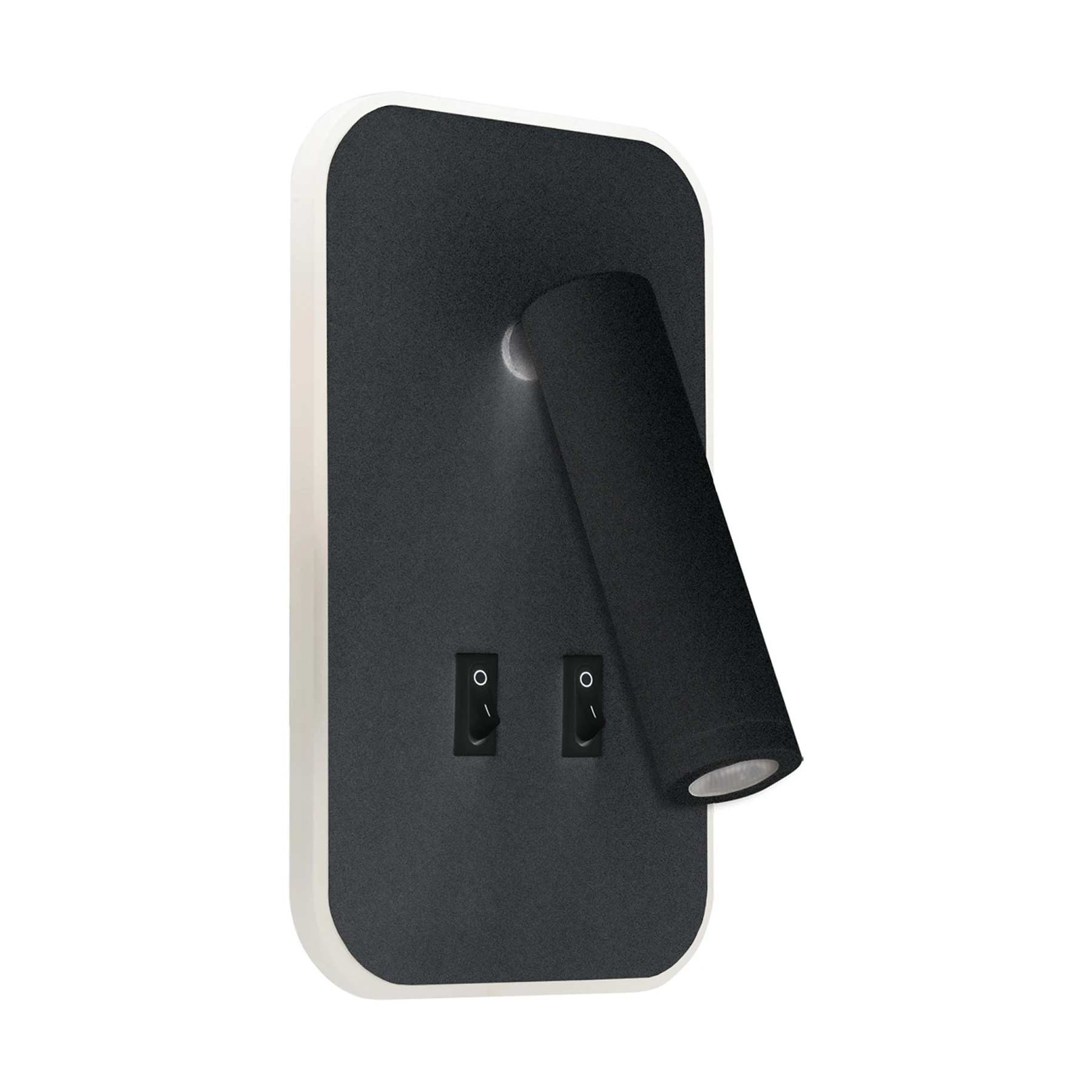 Wandleuchte indoor in schwarz - 6 W + 3 W - Lichtfarbe: warmweiß/ neutralweiß