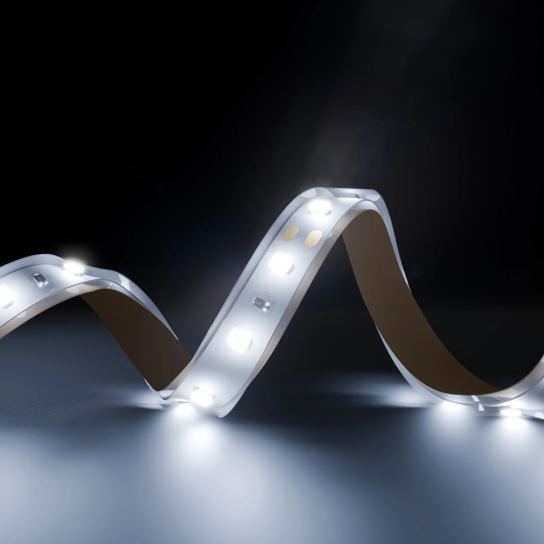 12V wasserfester LED Streifen - Weiß - IP67 - 60 LEDs je Meter - alle 5cm teilbar