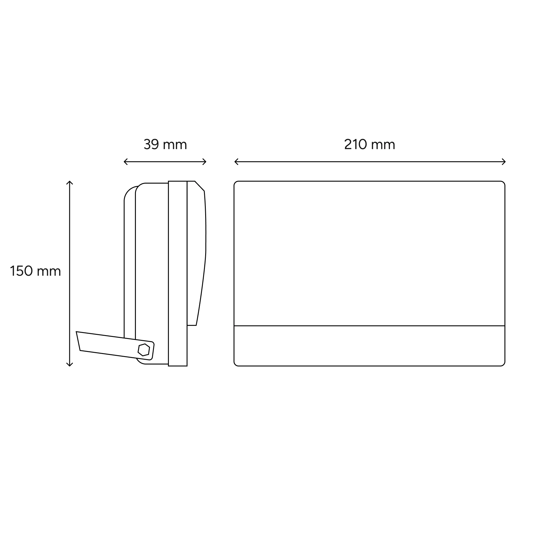 LED Strahler - 21 x 15 x 3,9 cm - 50 W - Lichtfarbe: Neutralweiß