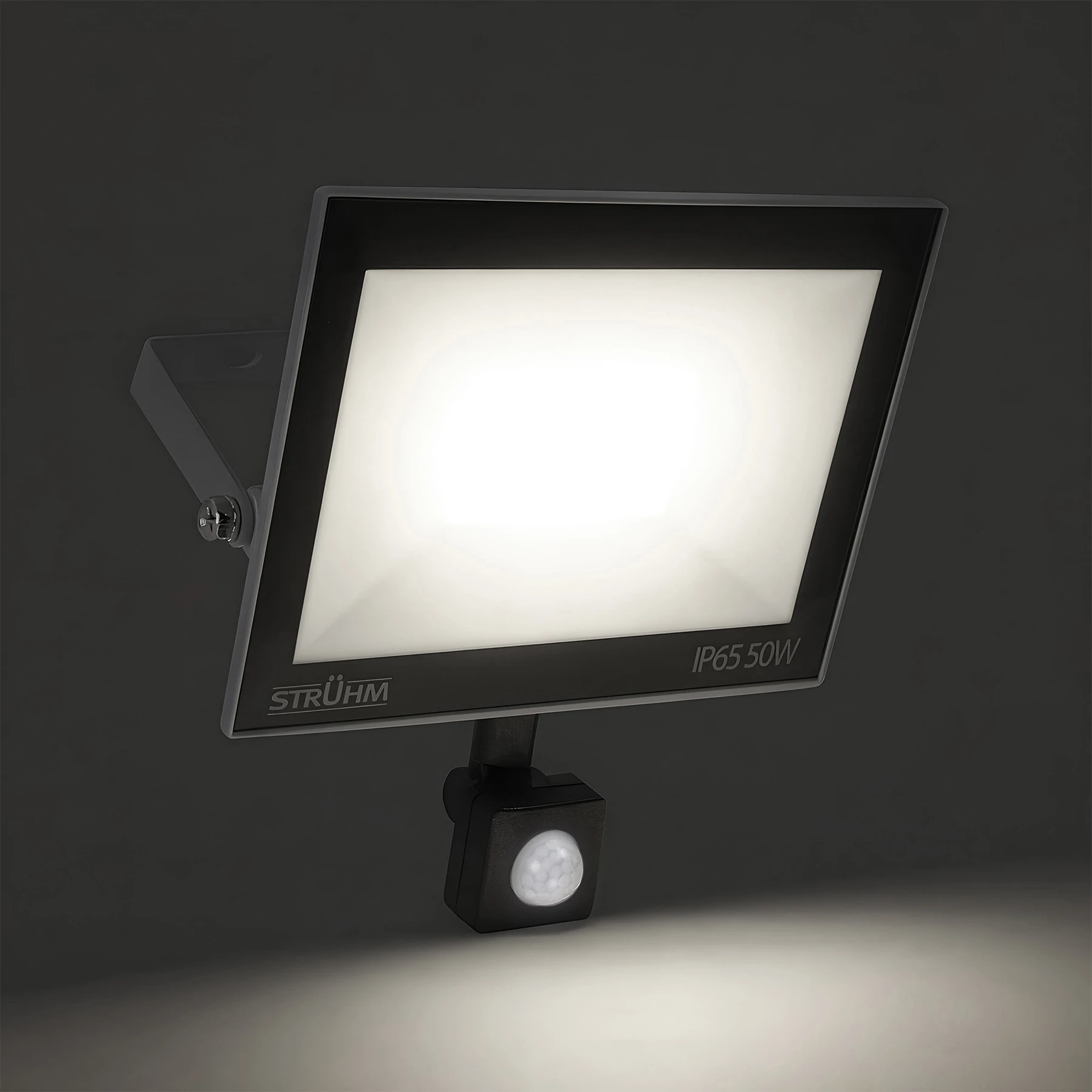 LED Strahler mit Bewegungsmelder - 22,9 x 22 x 5,9 cm - 50 W - Lichtfarbe: Neutralweiß