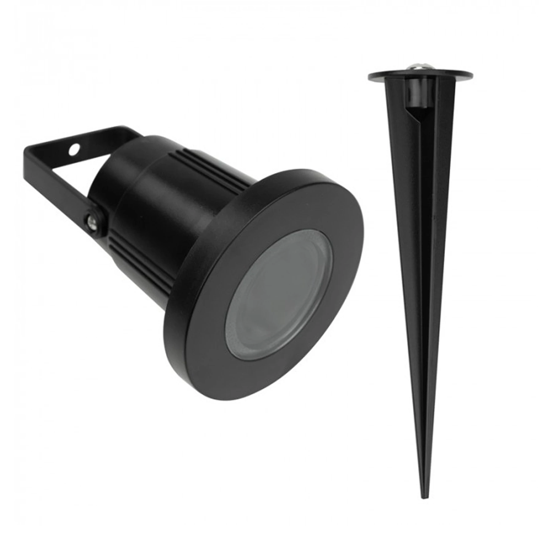 LED - Spotlicht mit Erdspieß - GU10 - 230V - IP65 - ohne Leuchtmittel