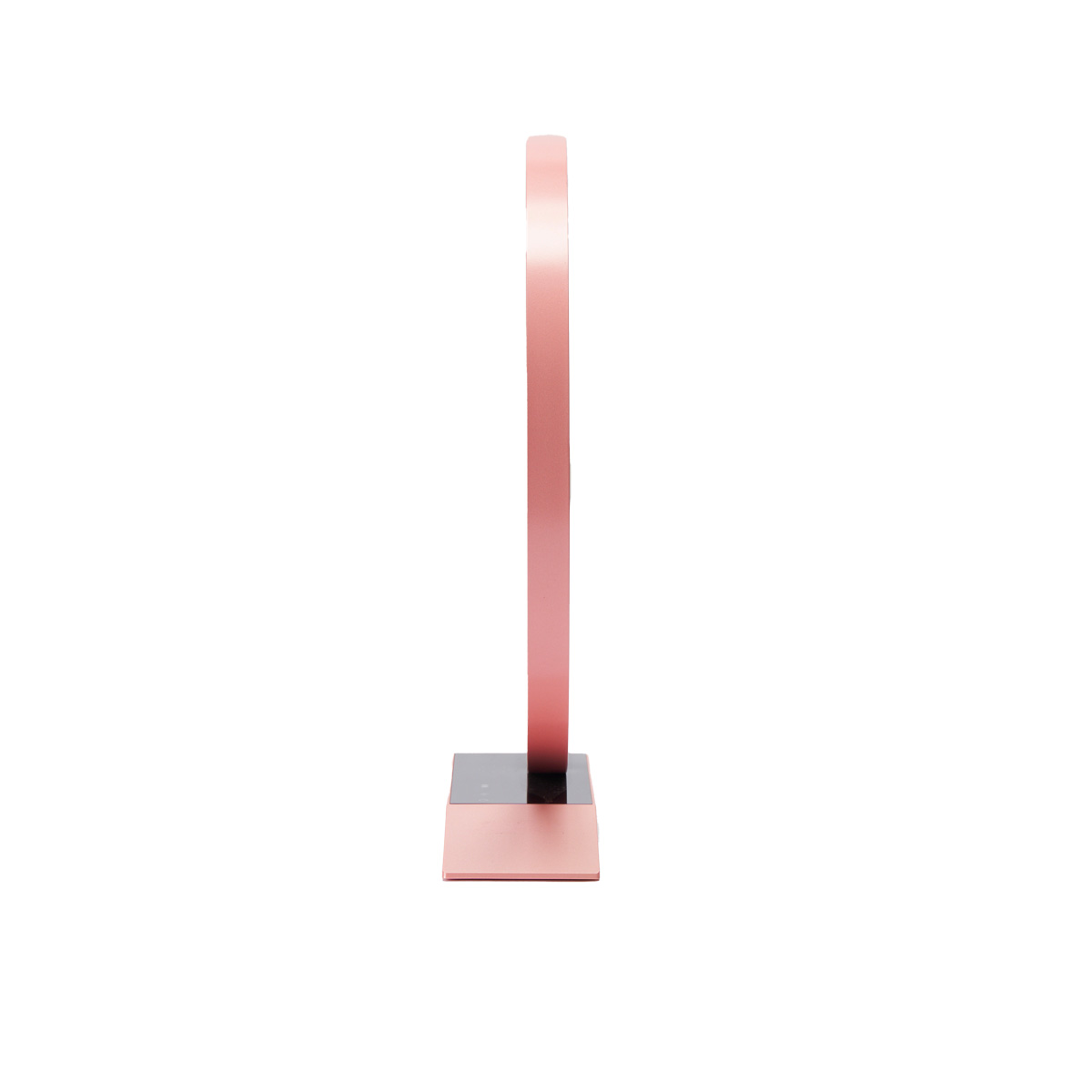 Smarte LED Tisch-Ringleuchte - RGB mit modernem Standfuß in Rosé
