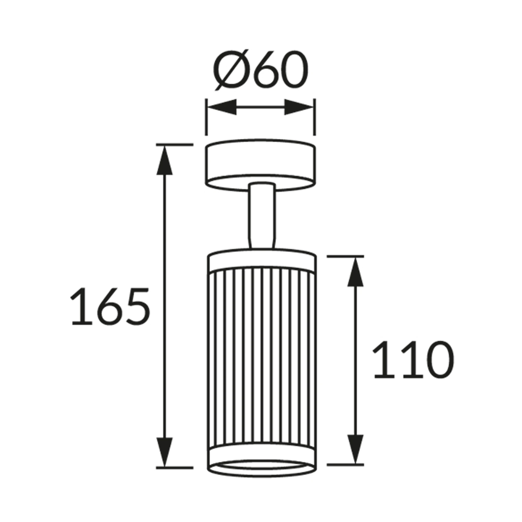 FRIDA SPT 1 - Decken Spotleuchte in weiß/chrom - ohne Leuchtmittel