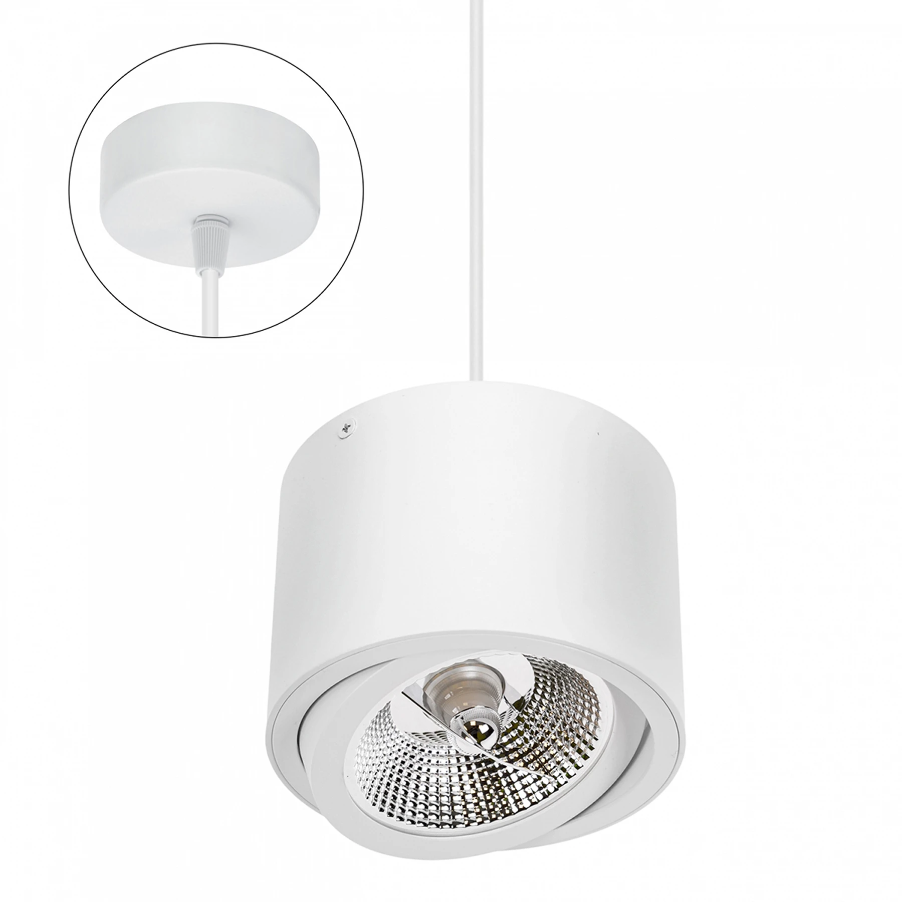 Pendelleuchte in weiß - Lichtfarbe: individuell wählbar