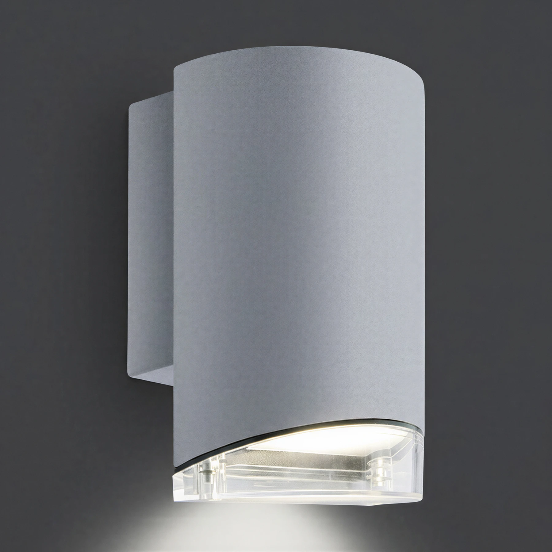 KASJAN - Wandleuchte outdoor in grau - Lichtfarbe: individuell wählbar