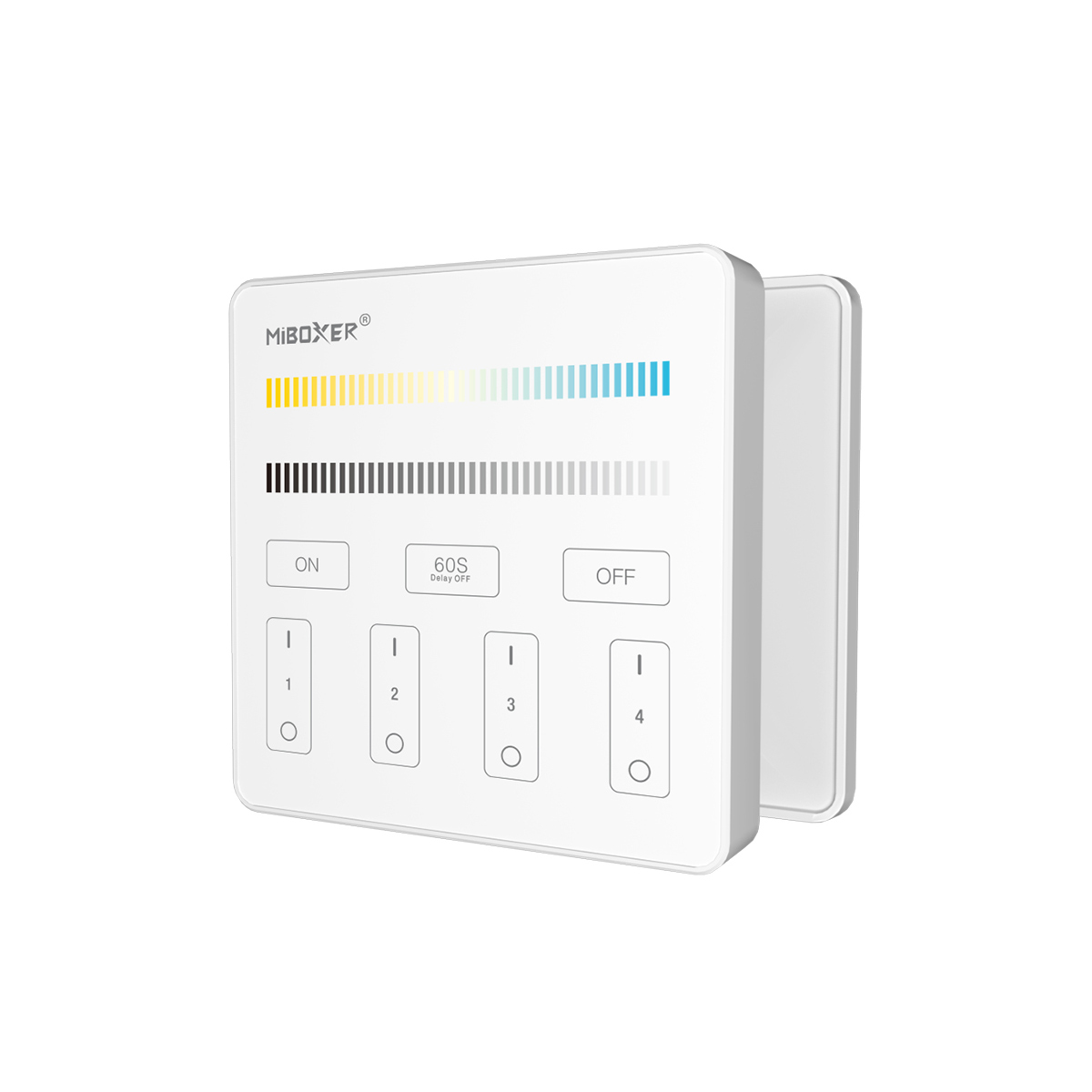 LED Funk Controller Set - 4 Zonen - 1 bis 2 Kanal - CCT - Fernbedienung (2,4 GHz) - 1 ZONE = 1 Fernbedienung und 1 Controller