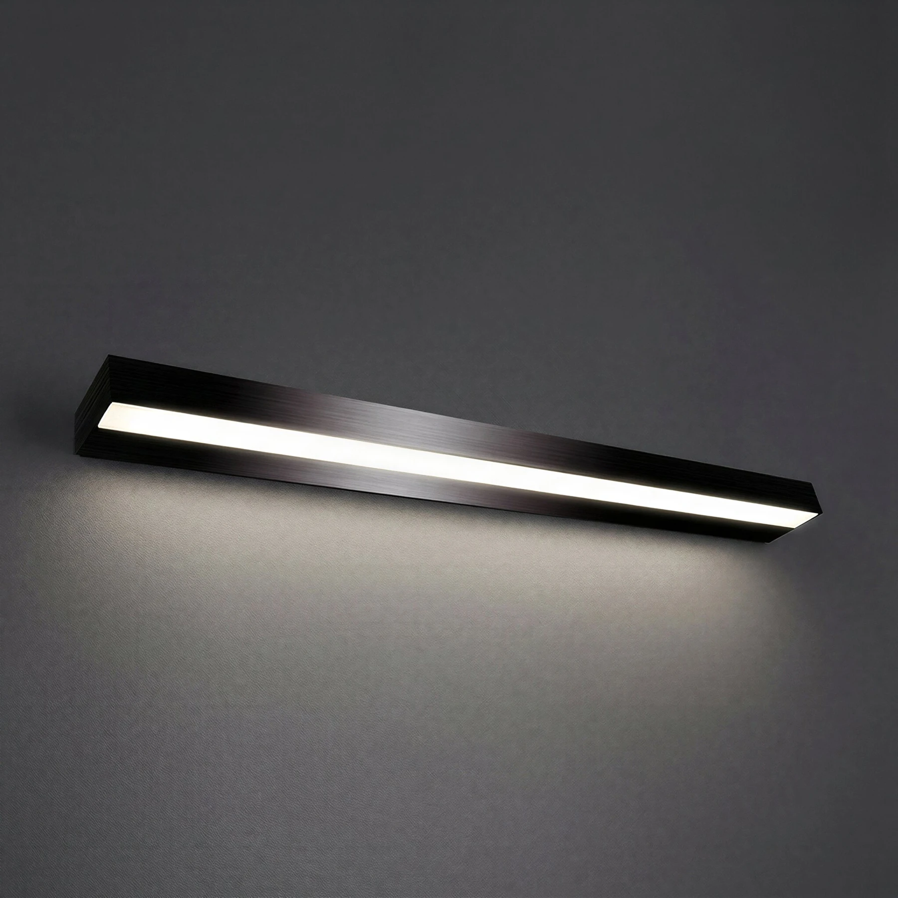 230V LED - Spiegelleuchte in schwarz - Lichtfarbe: Neutralweiß - 14W - 60cm