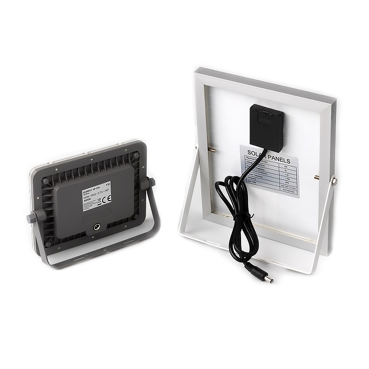 Solar-LED-Flutlicht mit Fernbedienung - 50W , 400 Lumen - IP65