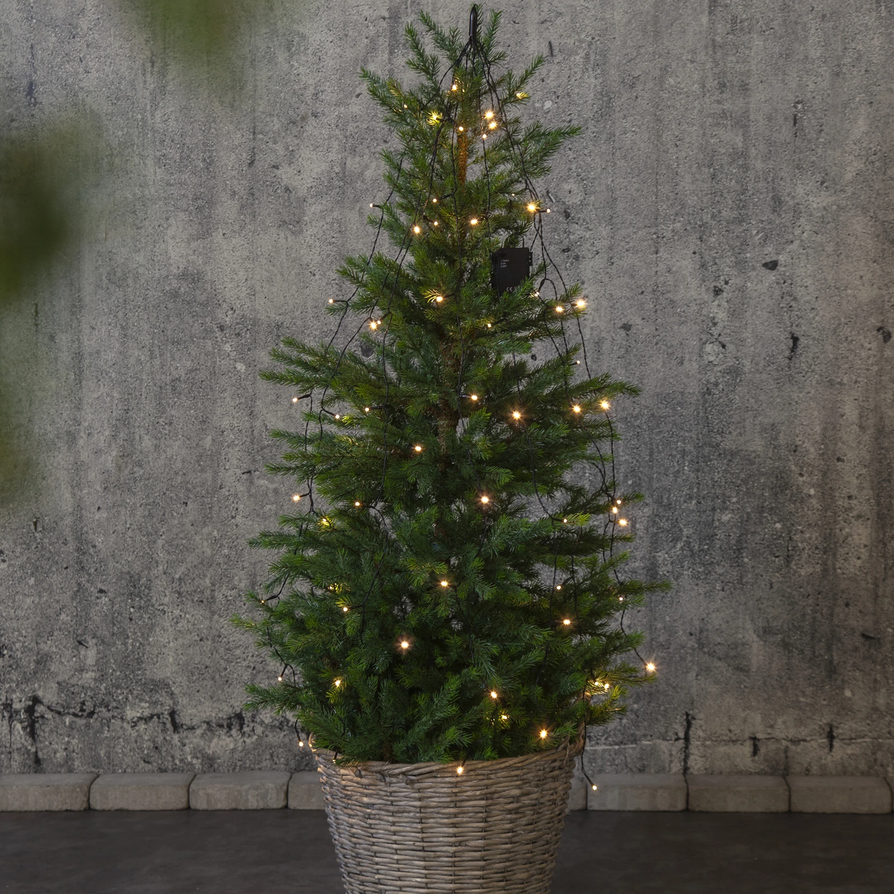 Battery - Lichterkette für außen - 2,7 m - 64 LEDs - Timer - Batteriebetrieb - Warmweiß