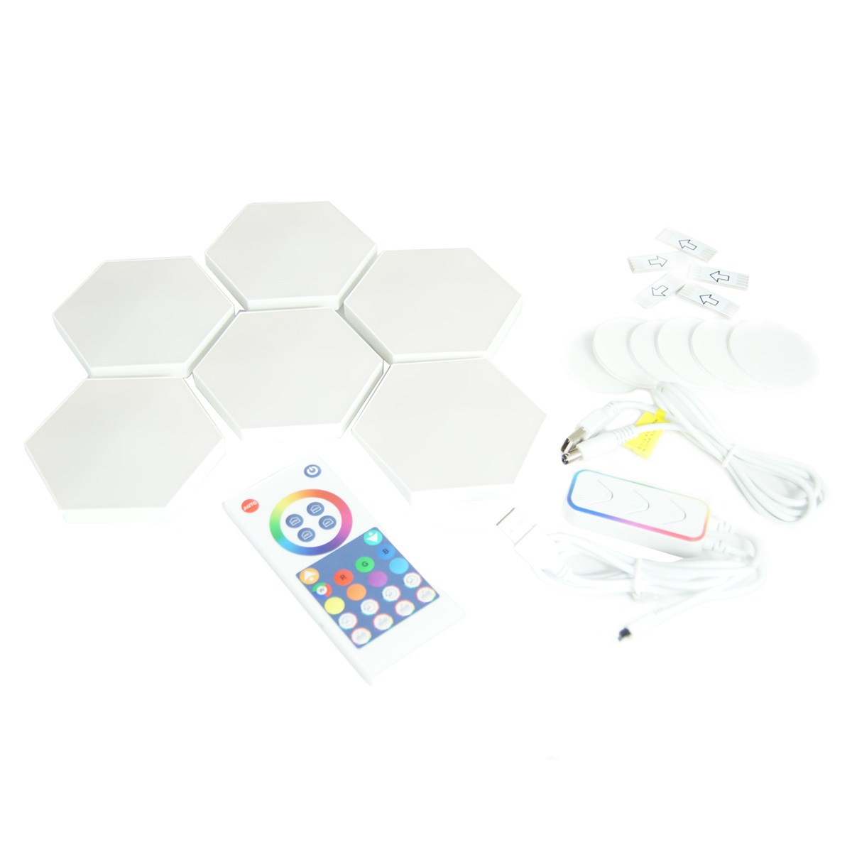 LED Wand Panel Set - 6er Set - Tuya App - Sprachsteuerung über Alexa und Google Home