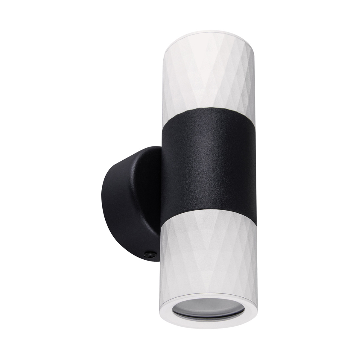 Wandleuchte indoor in schwarz/weiß - Lichtfarbe: individuell wählbar