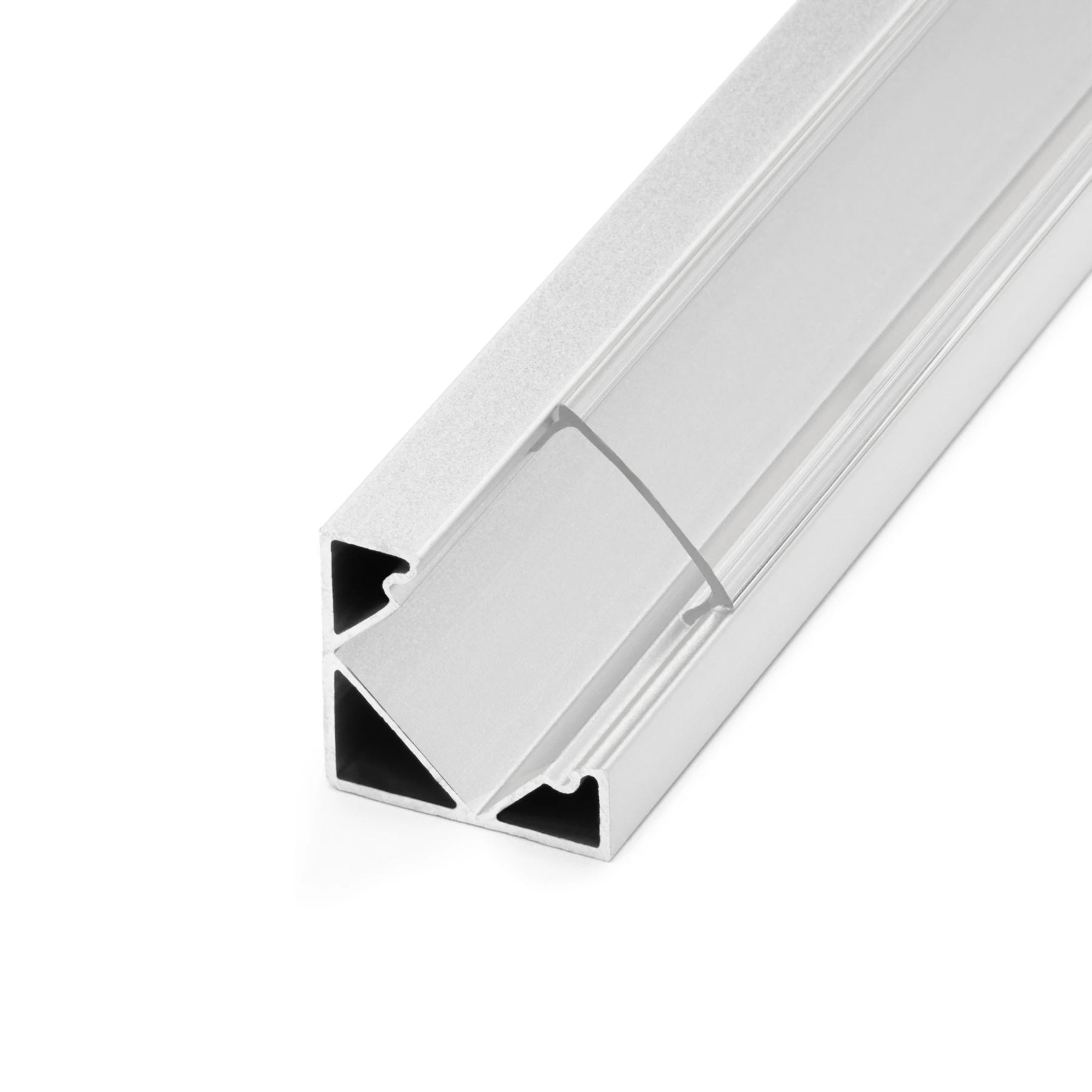 transparente Abdeckung für LED Eckprofil - 90°, CC-35, CC-35-BLK, CC-35-WHT - 100cm Länge