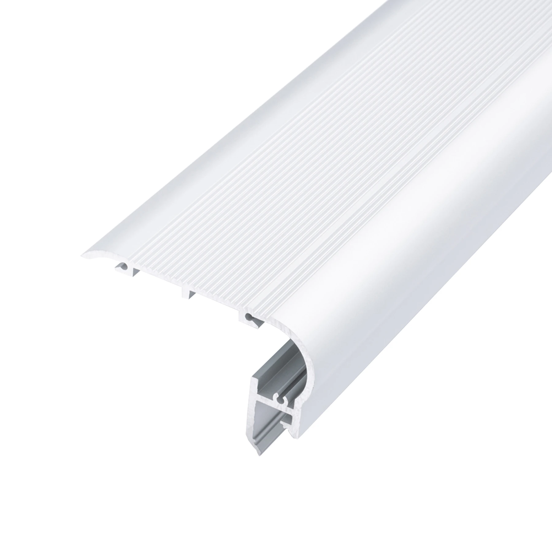 Aluminium LED Treppen Profil in Wunschlänge, round line, 8 x 5cm