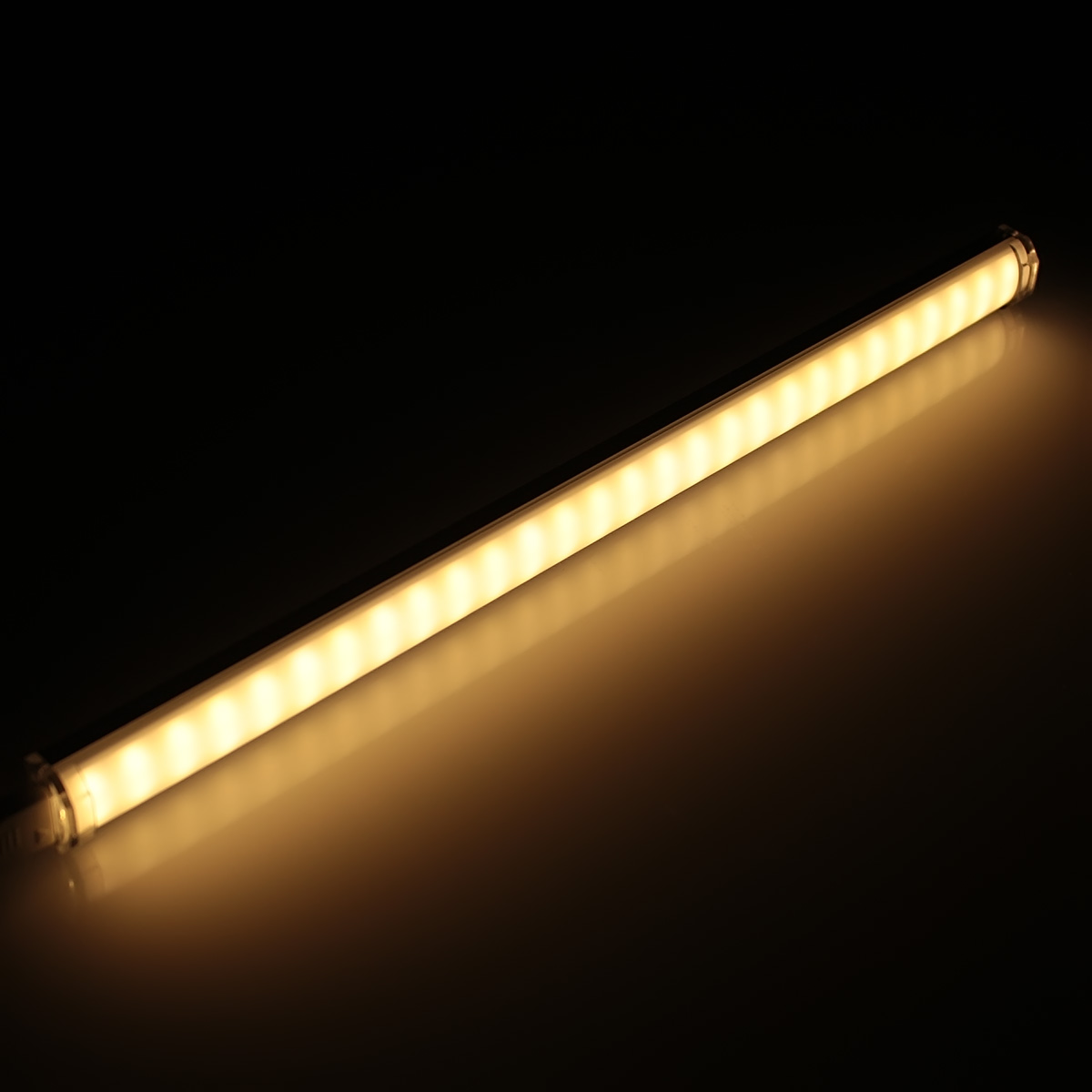 Aluminium LEDLeiste steckbar - 70x 5630 LEDs auf 100cm 24V warmweiß - kein Anschlußkabel zum Netzteil - klare Schutzabdeckung