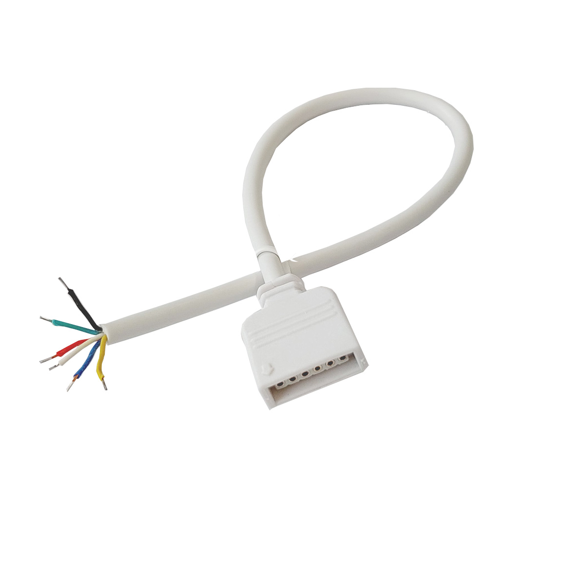 6-poliges Anschlusskabel für Controller/ Dimmer oder Einbaunetzteile, weiß, 20cm
