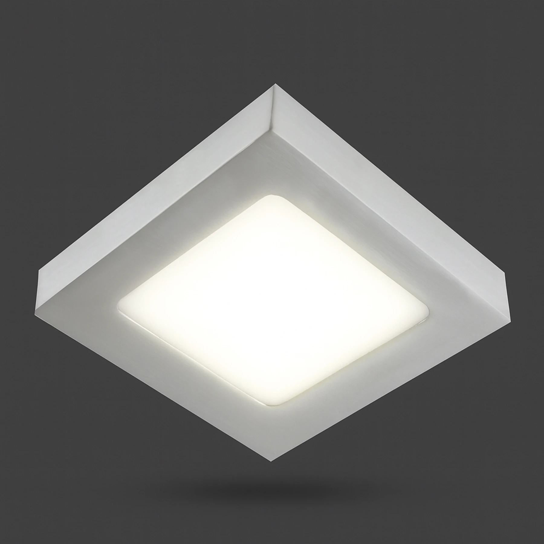 MARTIN LED D - Decken Aufbauleuchte in mattchrom - 6W - Lichtfarbe: neutralweiß