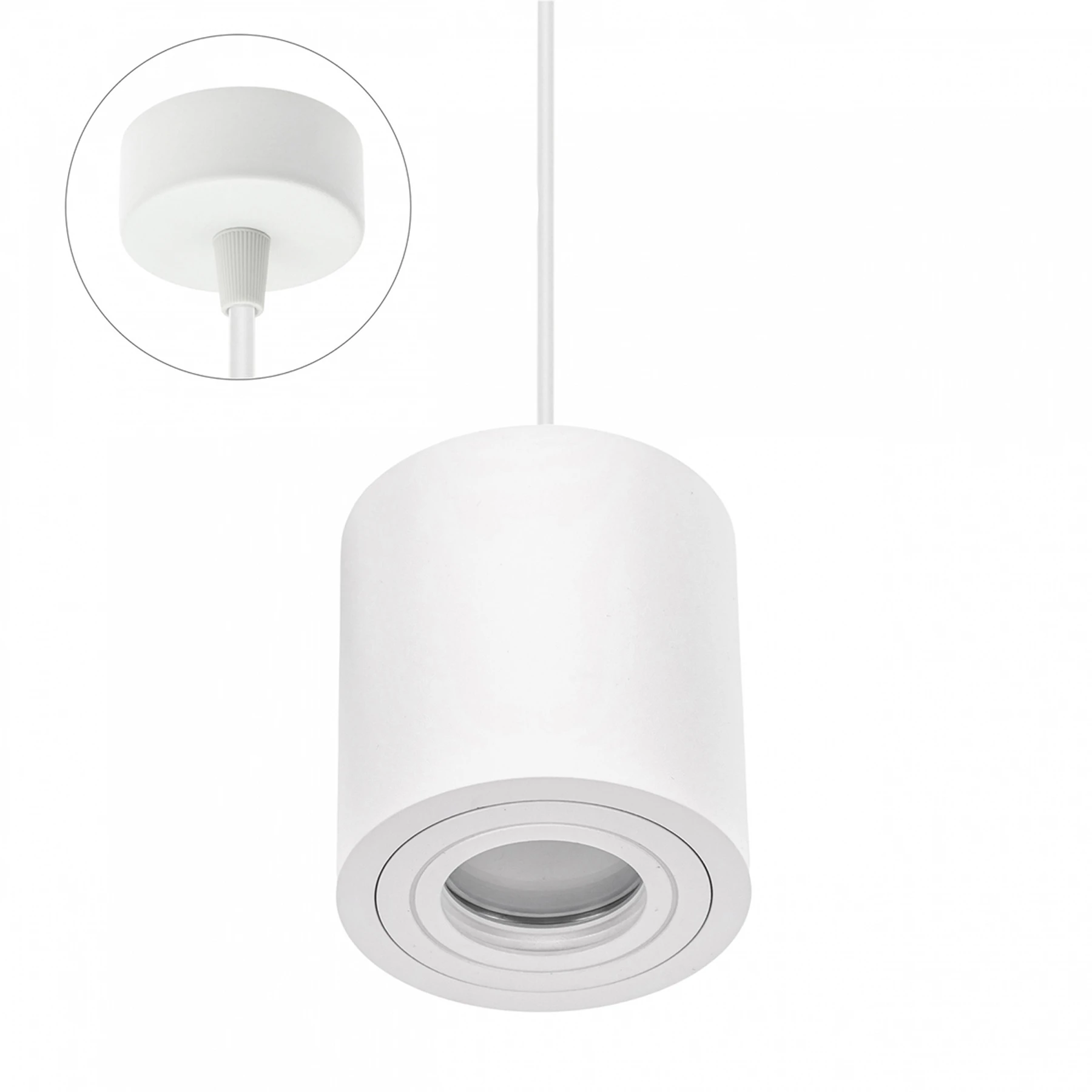 Pendelleuchte in weiß - Lichtfarbe: individuell wählbar
