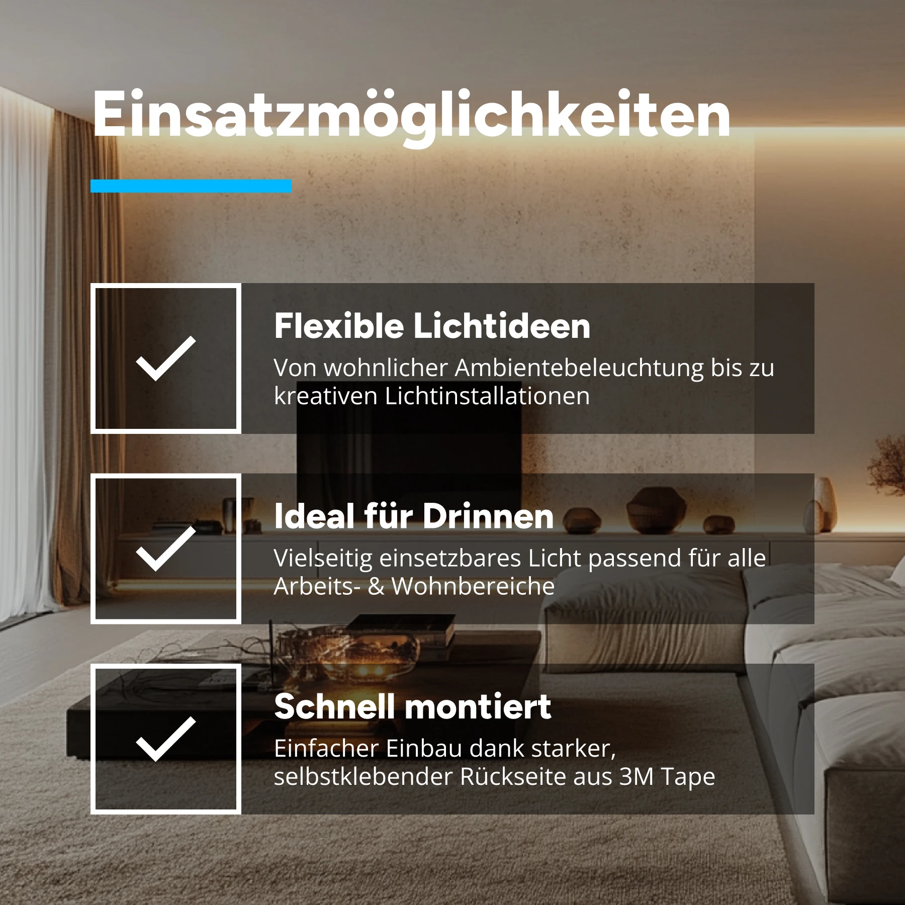 24V COB LED Streifen - neutralweiß  - alle 1cm teilbar - 10mm breit - 36cm - 216 LED Chips - 4,3 Watt - 353 Lumen - mit 2 Steckerbuchsen - kein Löten - kein Anschlußkabel zum Netzteil