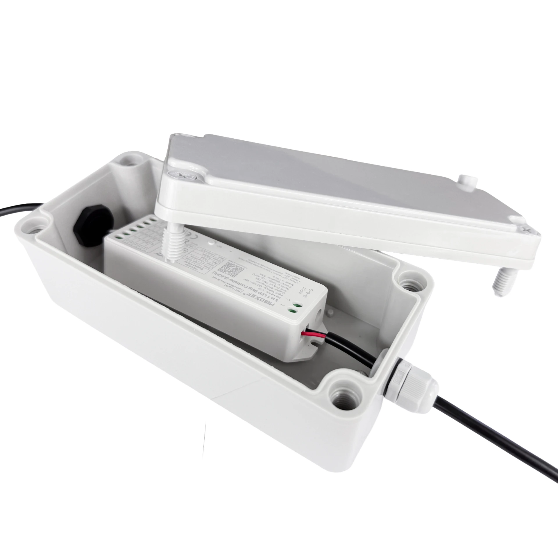 Plug & Play LED Funk Controller Set - 4 Zonen - 5 Kanal - RGB+CCT - Fernbedienung (2,4 GHz), Outdoor-Box