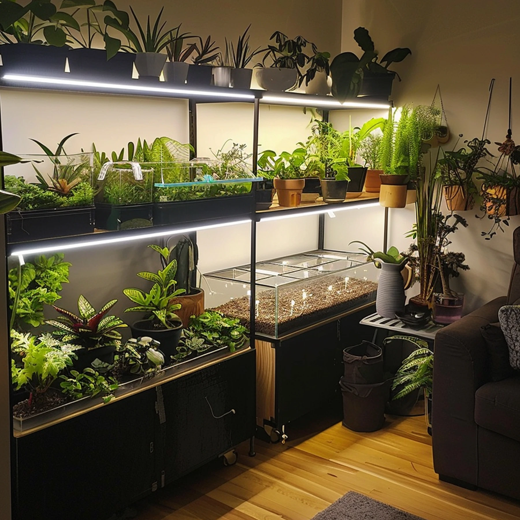 24V Slim-Line Aluminium LED Leiste - UV - transparente Abdeckung - 33cm - 72 LEDs - 6W - kein Anschlußkabel zum Netzteil - mit Ausgangskabel (zum Anschluss einer weiteren LED Leiste)