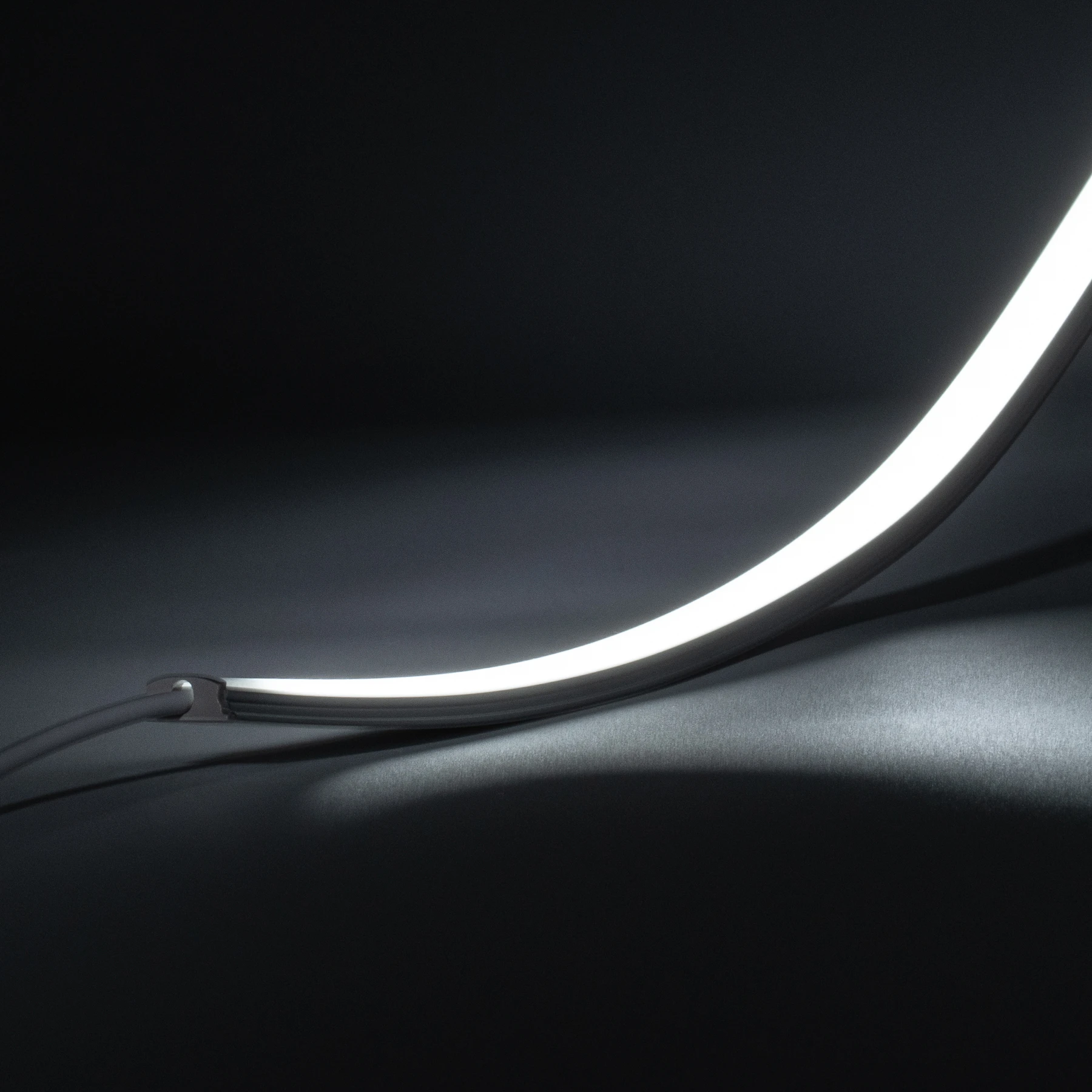 24V flexible Aluminium LED Leiste - weiß - diffuse Abdeckung - 33cm - 144 LED Chips - 4 Watt - 360 Lumen