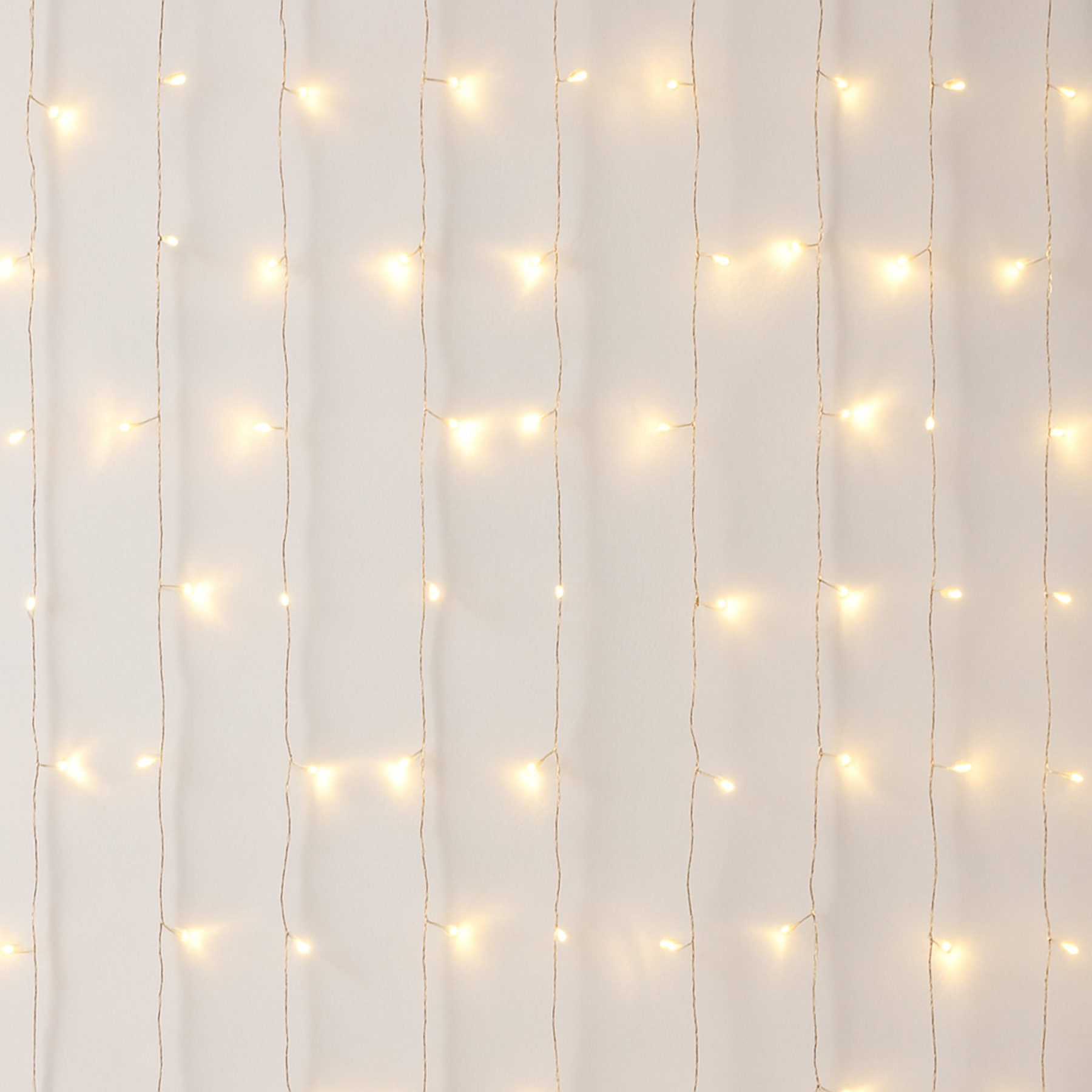 Dew Drop - Lichtervorhang für innen - 1 m - 100 LEDs - Netzbetrieb - Warmweiß