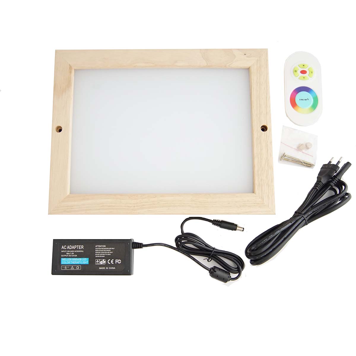 Sauna Lampe, 12V, 38W, 15 Lichtprogramme, 12 Farben, rechteckig, 31 x 24 x 3,5 cm