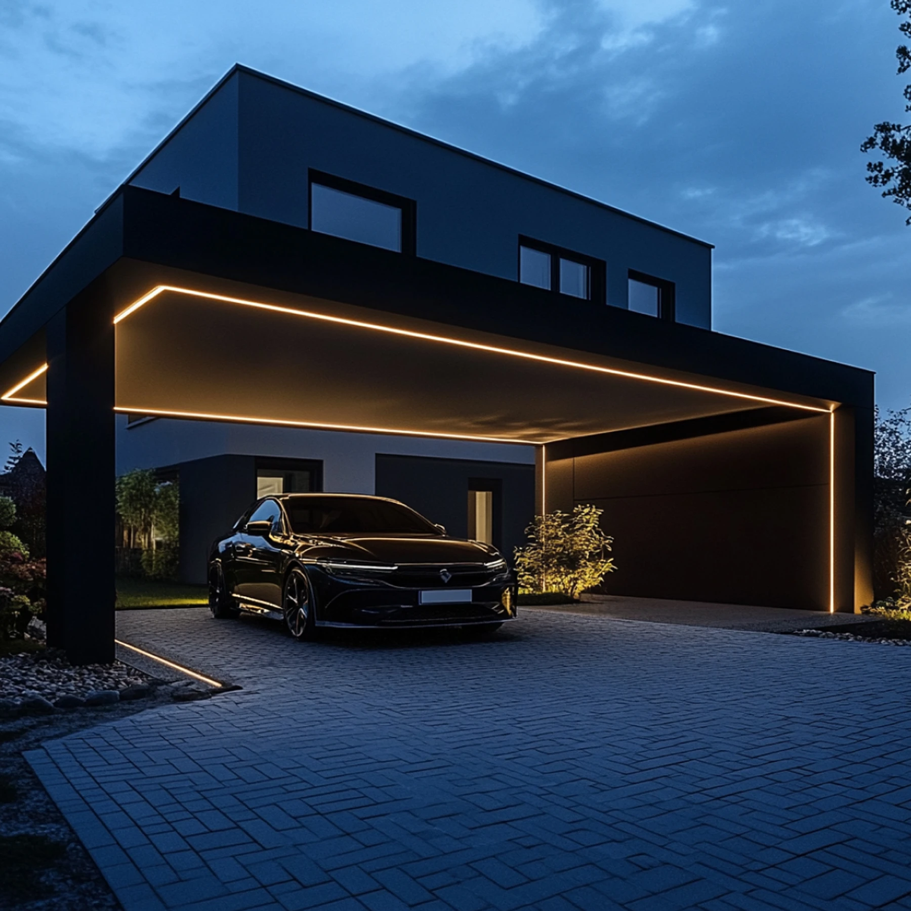 24V wasserfeste Aluminium COB LED Leiste - weiß - diffuse Abdeckung - IP65 - 33cm - 144 LED Chips - 4 Watt - 360 Lumen - 100cm Eingangskabel mit offenen Enden - ohne Ausgangskabel (geschlossene Endkappe)